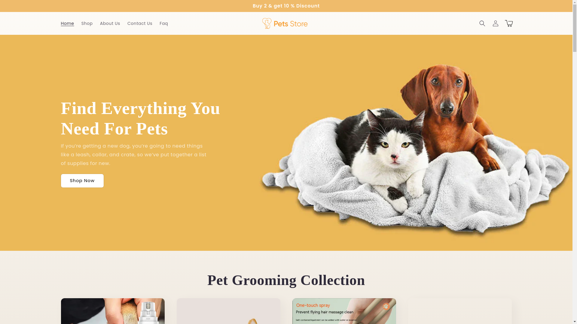 website screenshot of https://cainandsammie.com/
