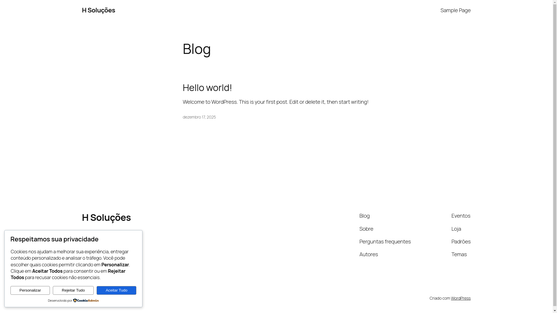 website screenshot of https://xn--hsolucoescaavazamentos-96b.com.br/