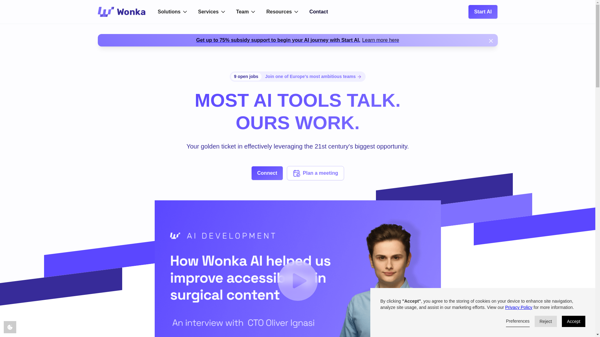 website screenshot of https://getmeetwonka.com/