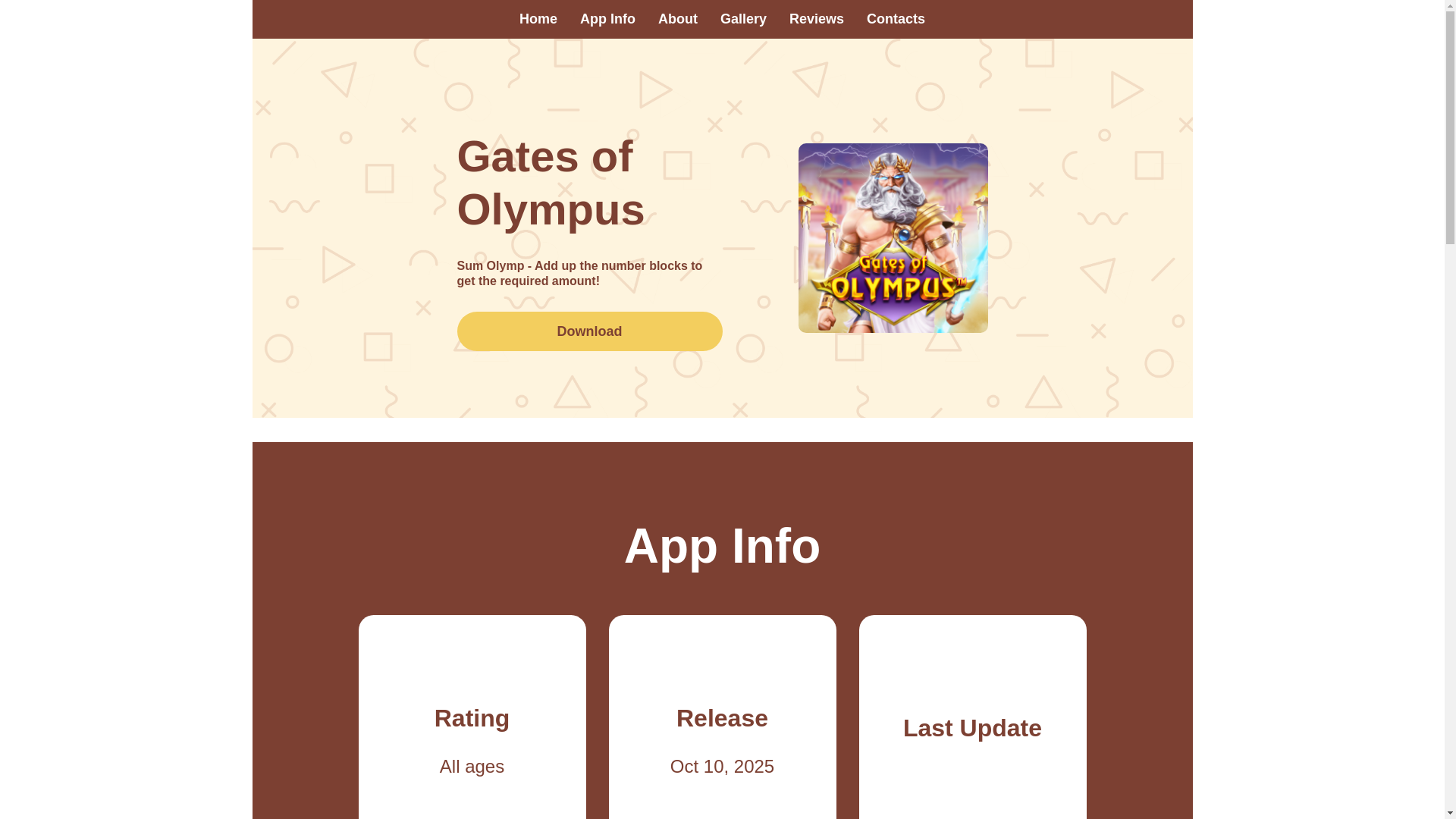 website screenshot of https://luckyolimpus.store/