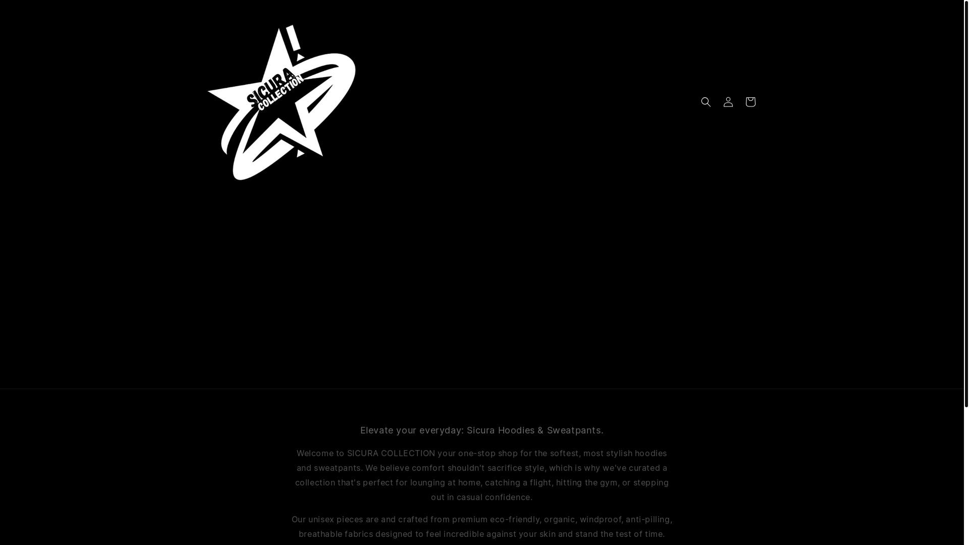 website screenshot of https://sicuracollection.com/