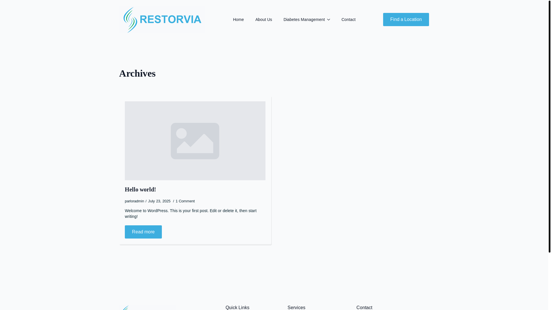 website screenshot of https://restorviahealth.com/