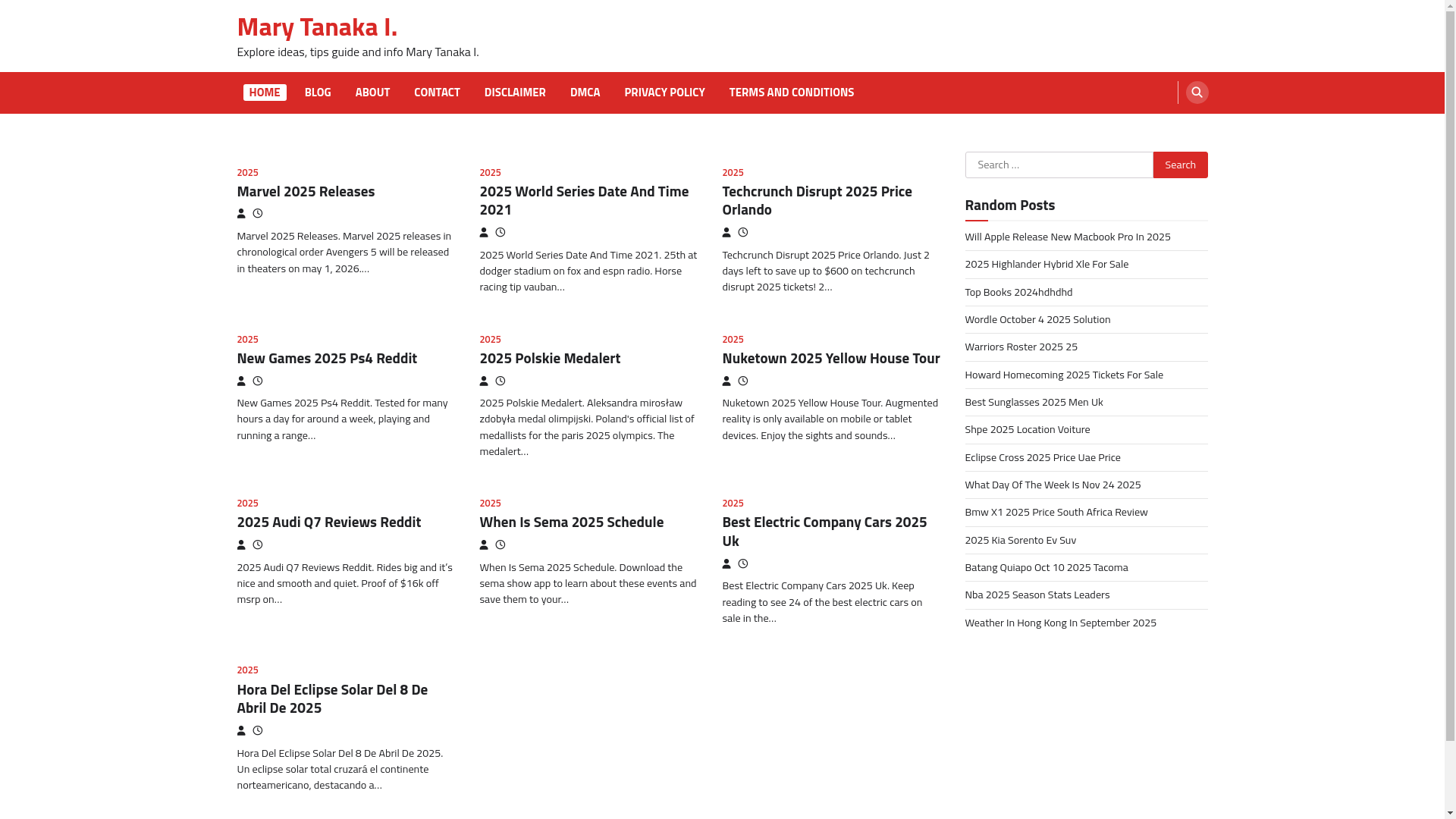 website screenshot of https://marytanakai.pages.dev/