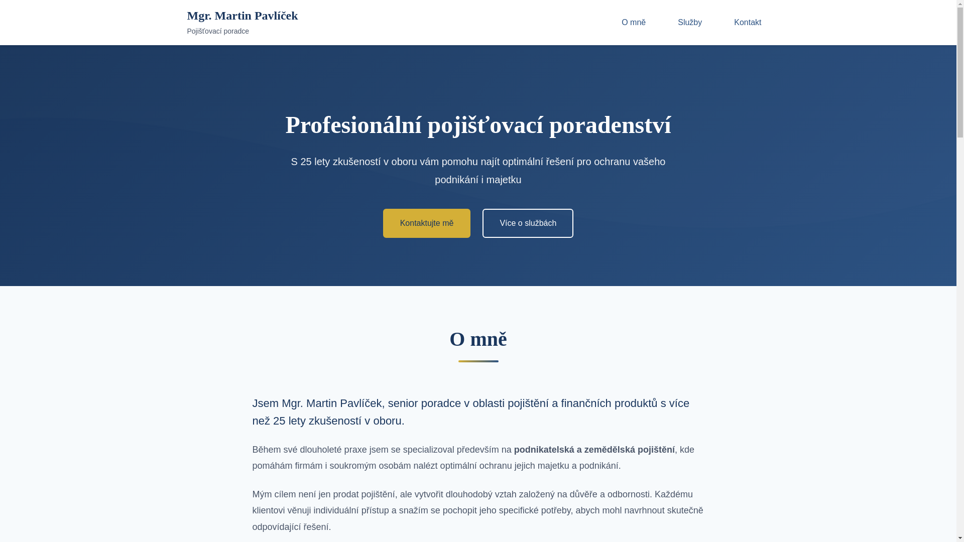 website screenshot of https://pavlicek-web.pages.dev/