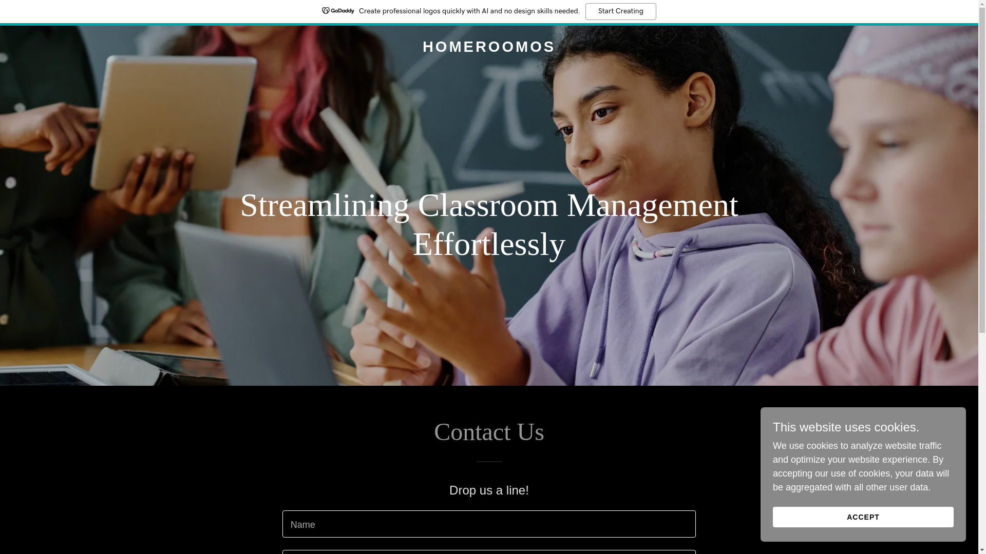 website screenshot of https://homeroomos.com/