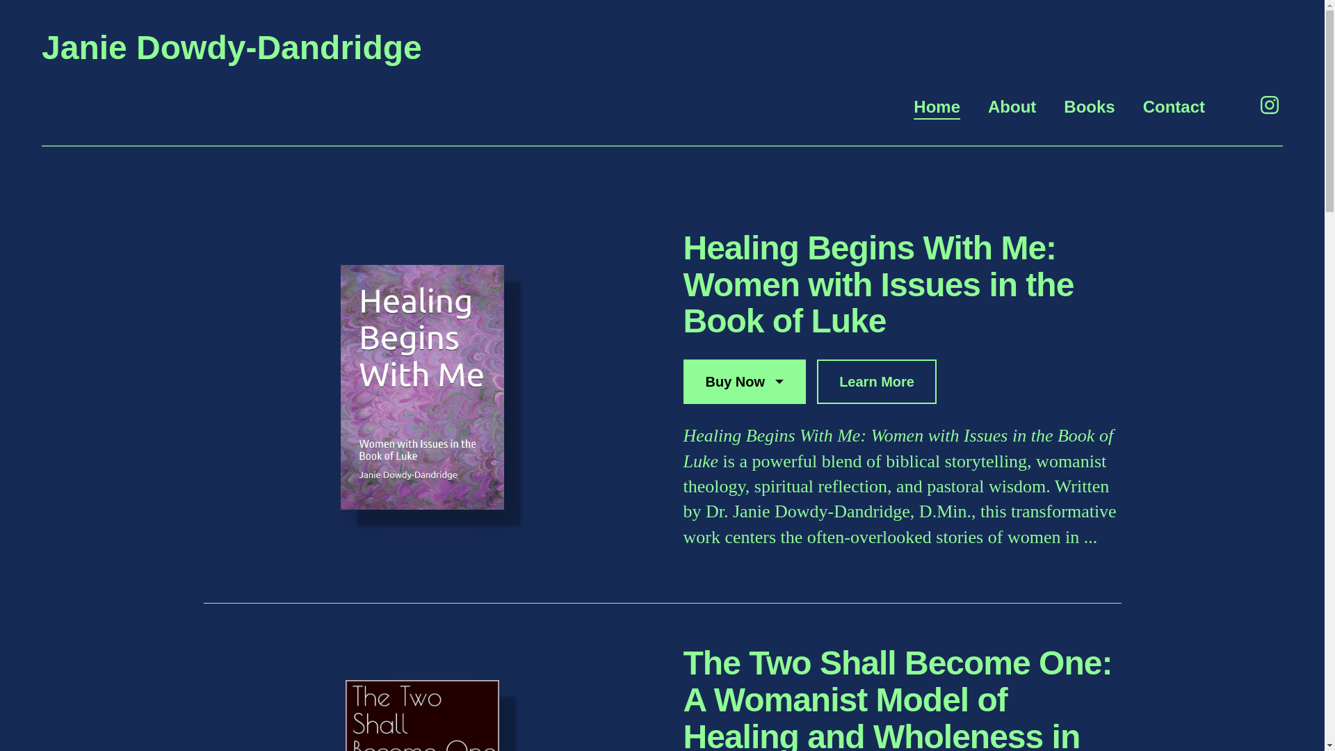 website screenshot of https://janiedowdy-dandridge.com/