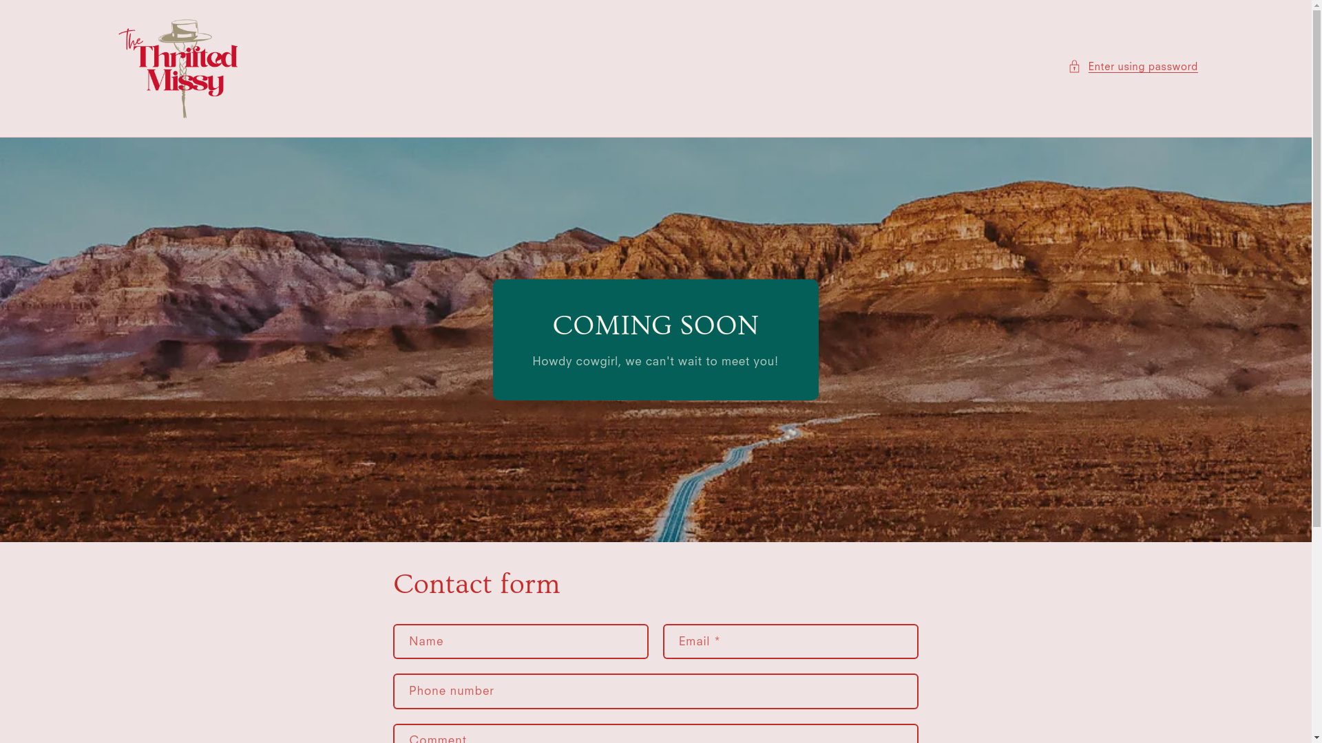 website screenshot of https://thethriftedmissy.ca/