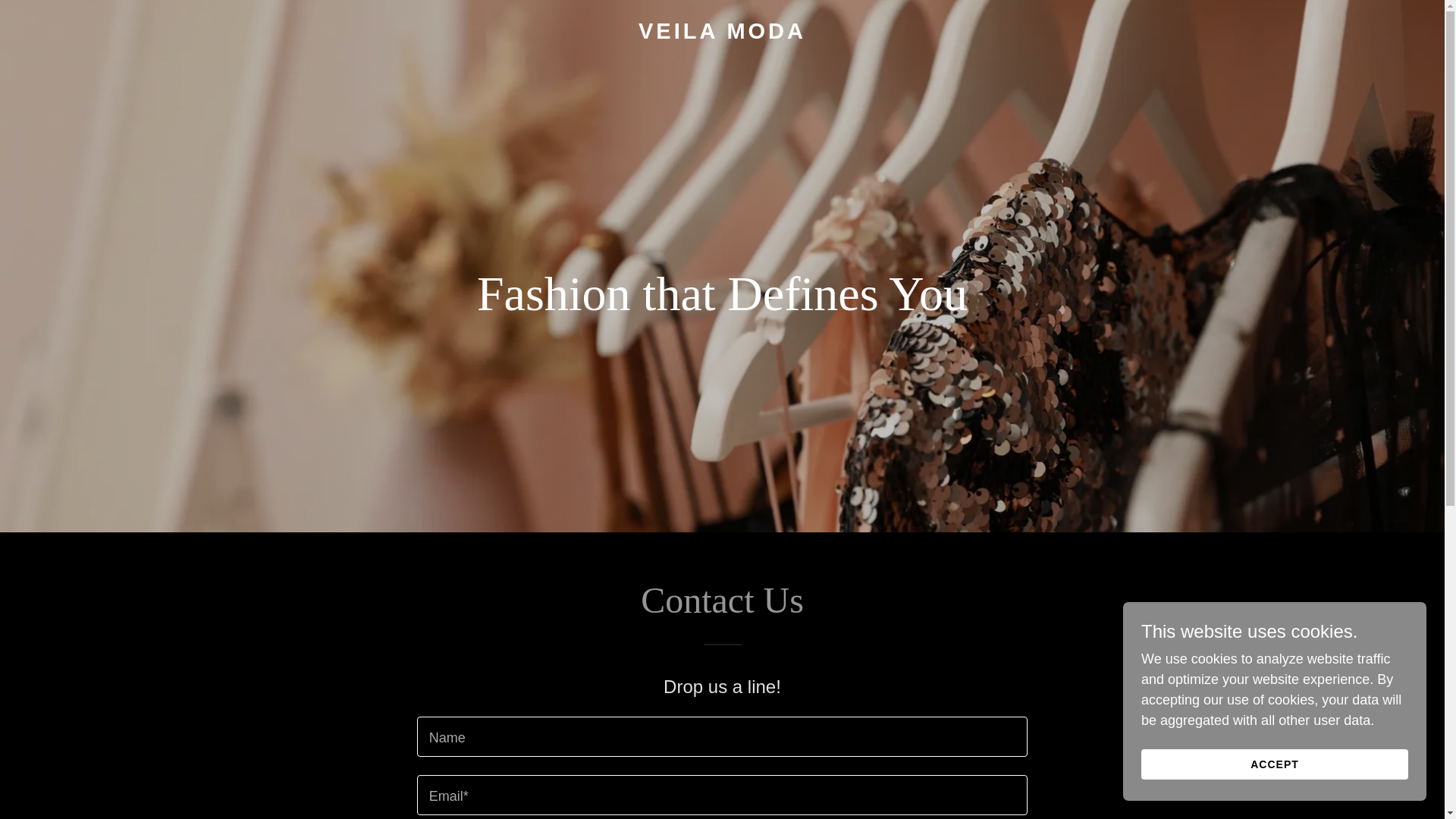 website screenshot of https://veilamoda.com/