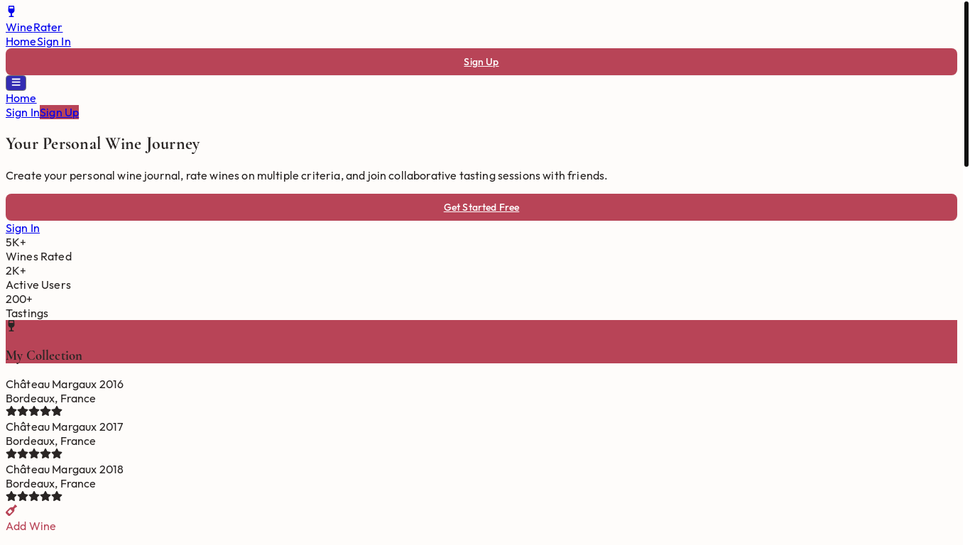 website screenshot of https://wine-rater-1p9.pages.dev/
