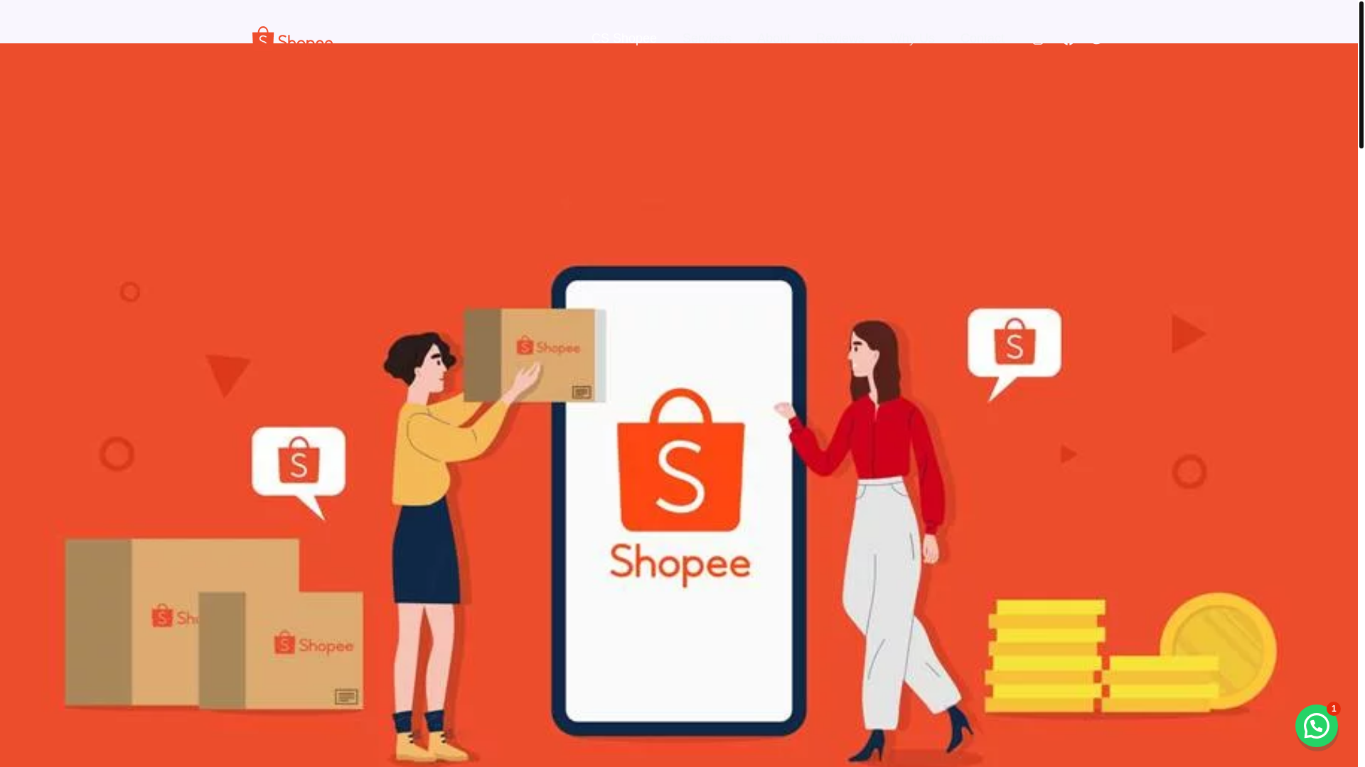 website screenshot of https://callcentershopee.my.id/