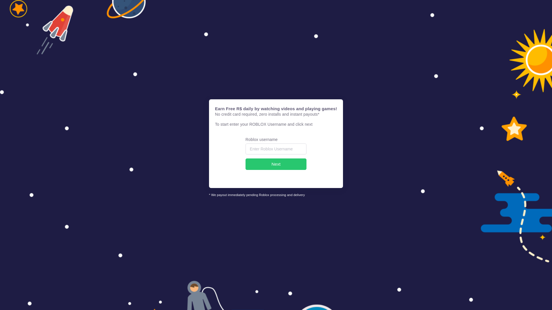 website screenshot of https://app.rbxwallet.com/welcome