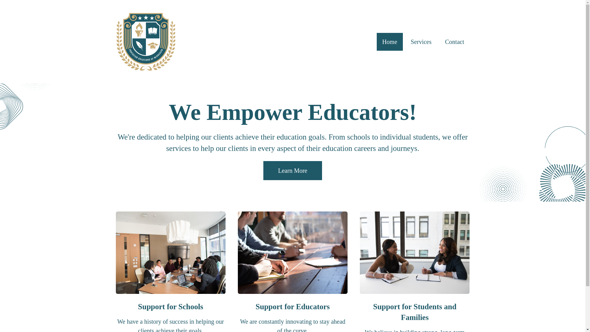 website screenshot of https://educationsolutionsofminnesota.org/