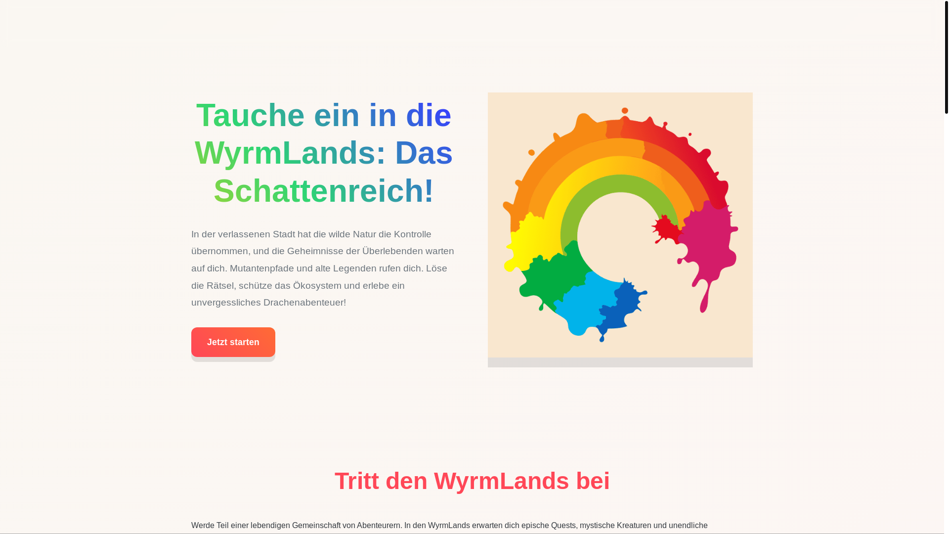 website screenshot of https://colorfluxadventure.com/