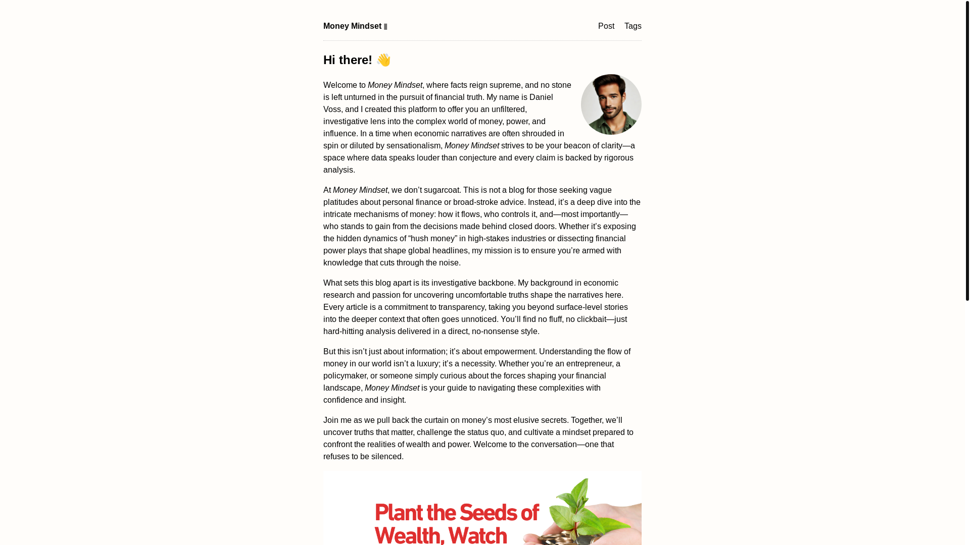 website screenshot of https://hush-money-mindset.pages.dev/