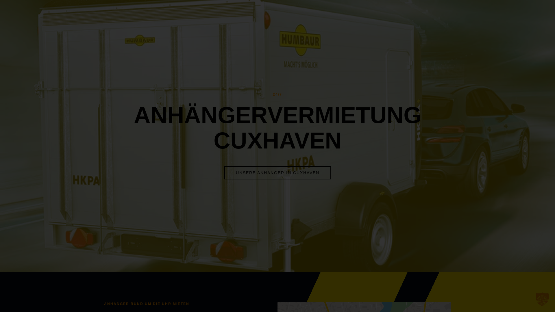 website screenshot of https://anhaengervermietung-hemmoor.de/