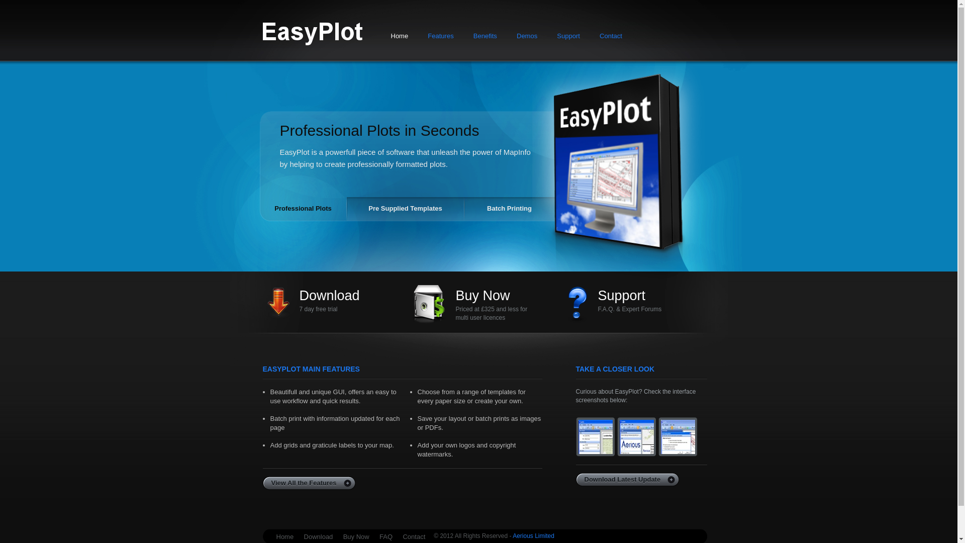 website screenshot of http://www.easyplot.com/