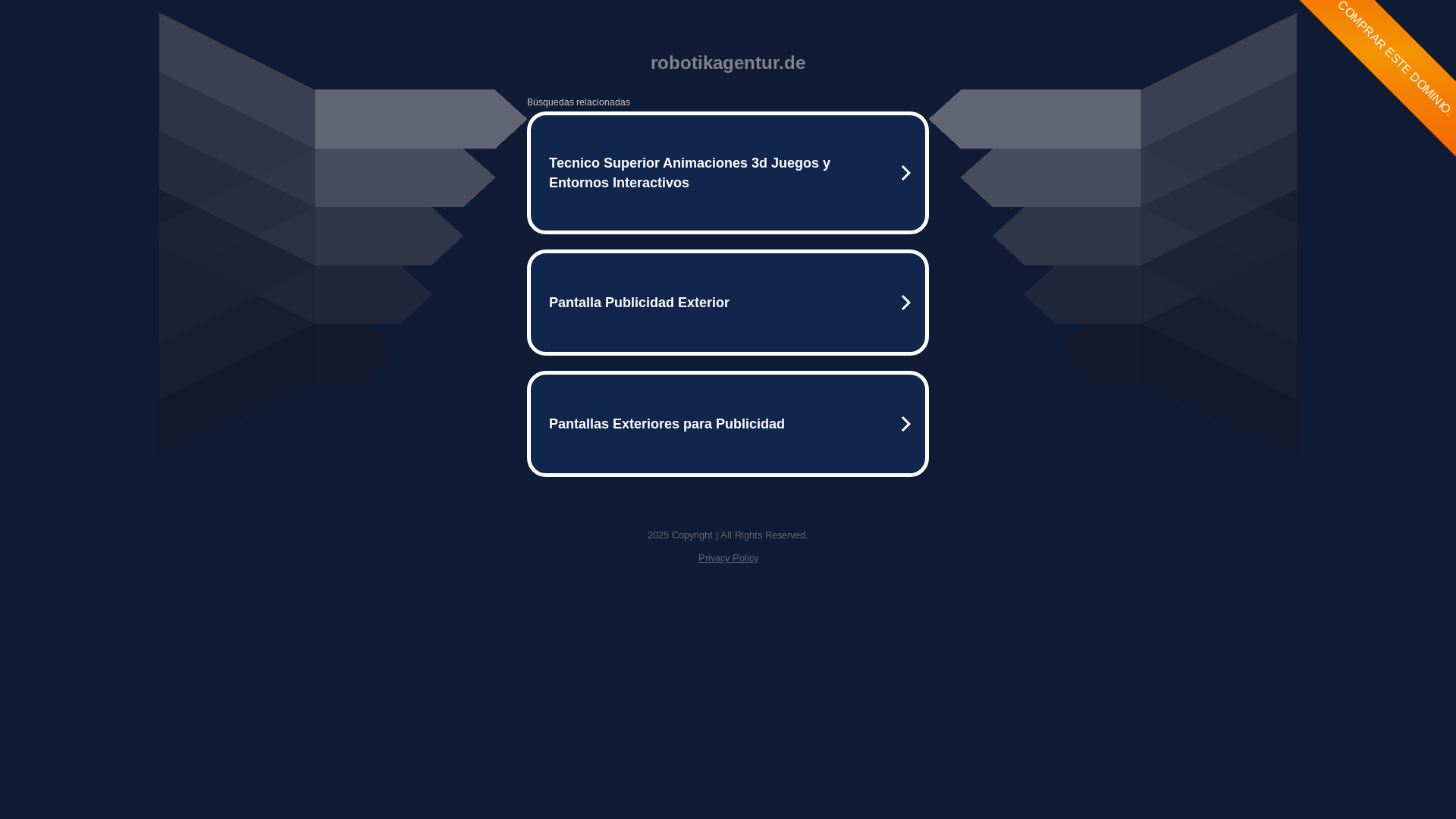 website screenshot of https://robotikagentur.de/