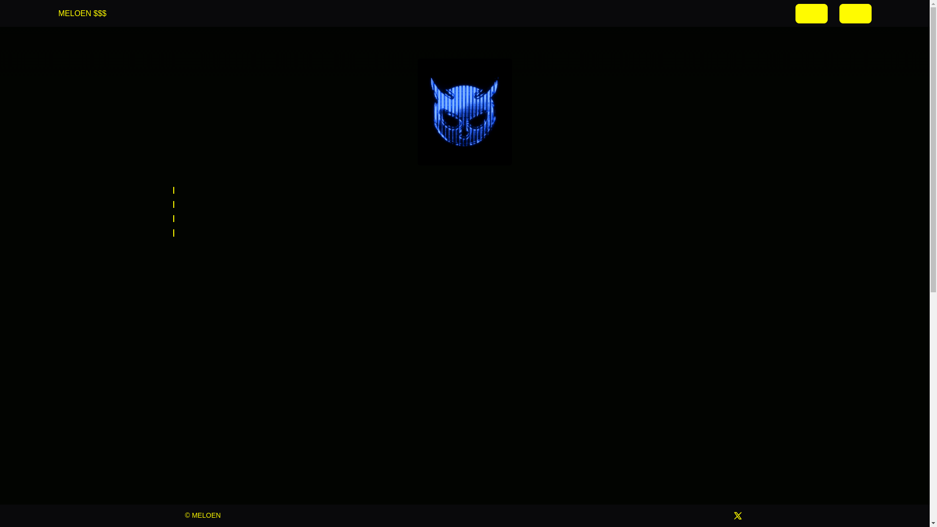 website screenshot of https://meloen.fun/