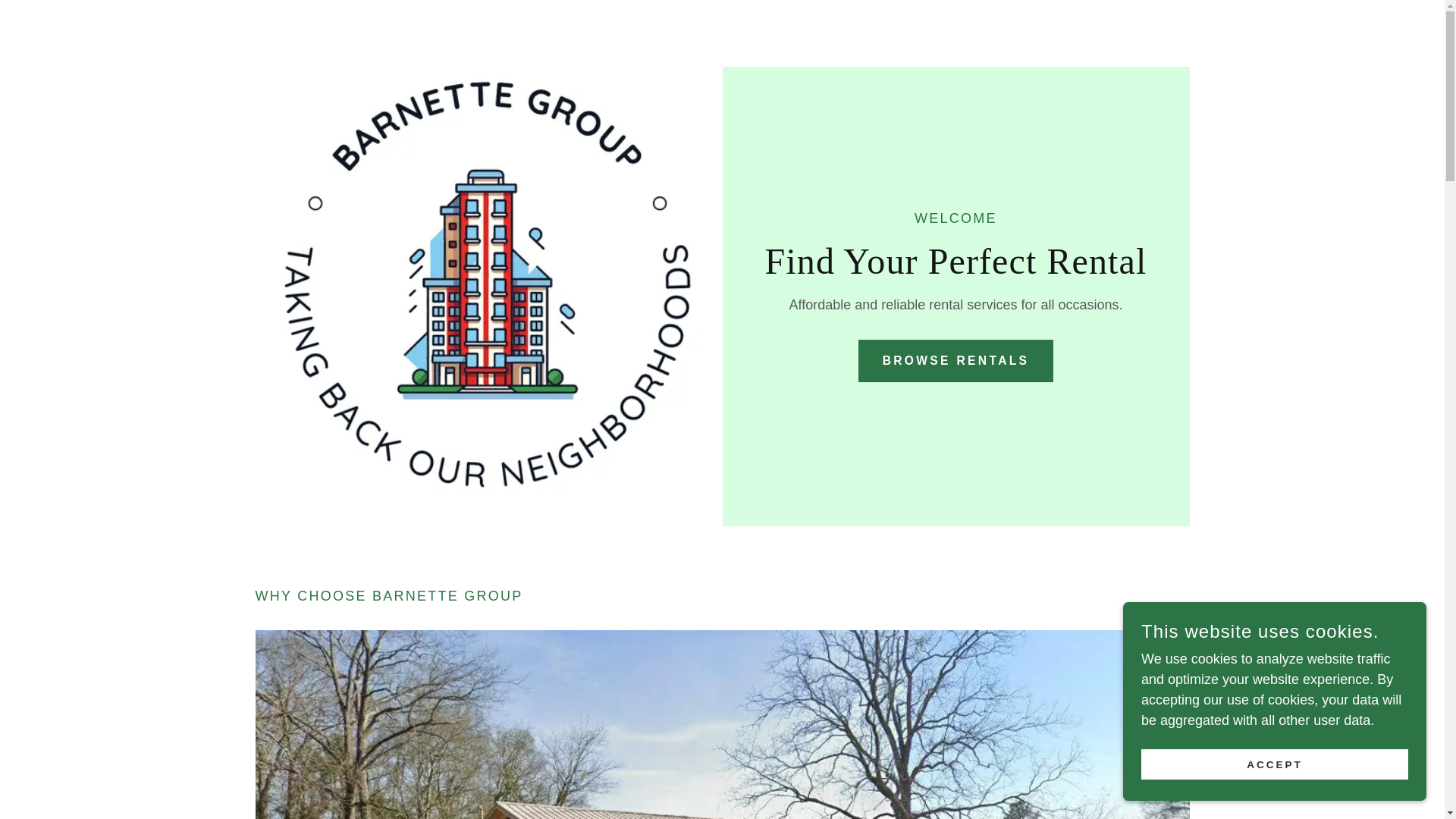 website screenshot of https://barnettegroup.net/