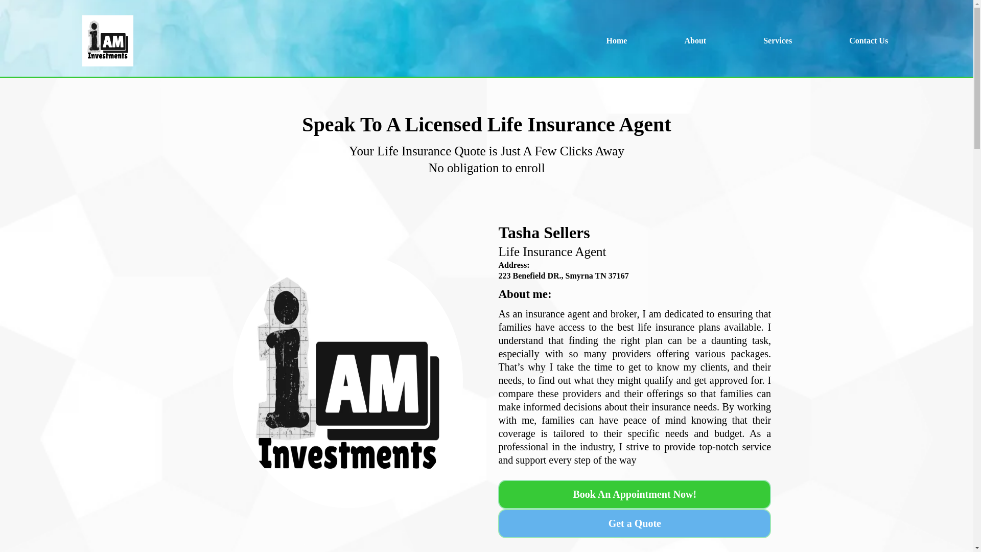 website screenshot of https://iam-investments.org/