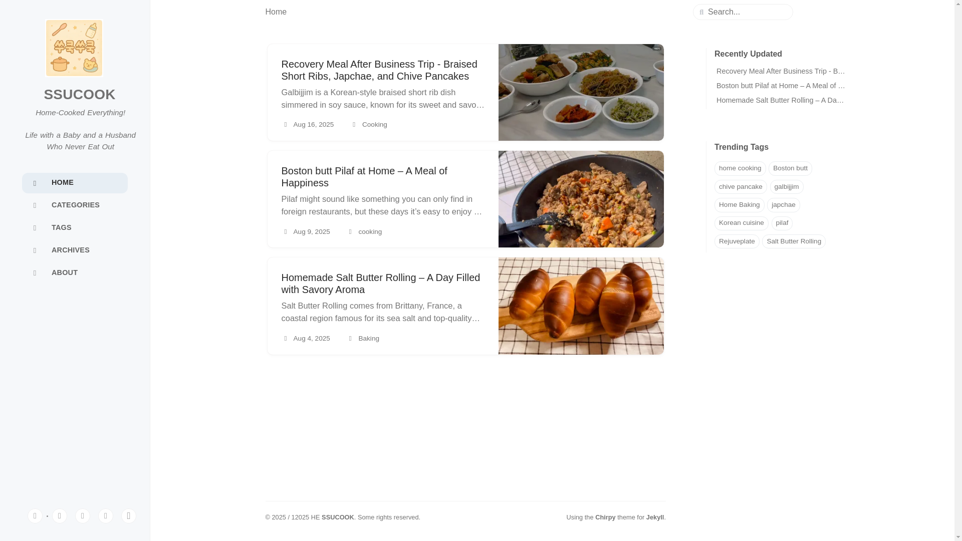website screenshot of https://ssucook.com/