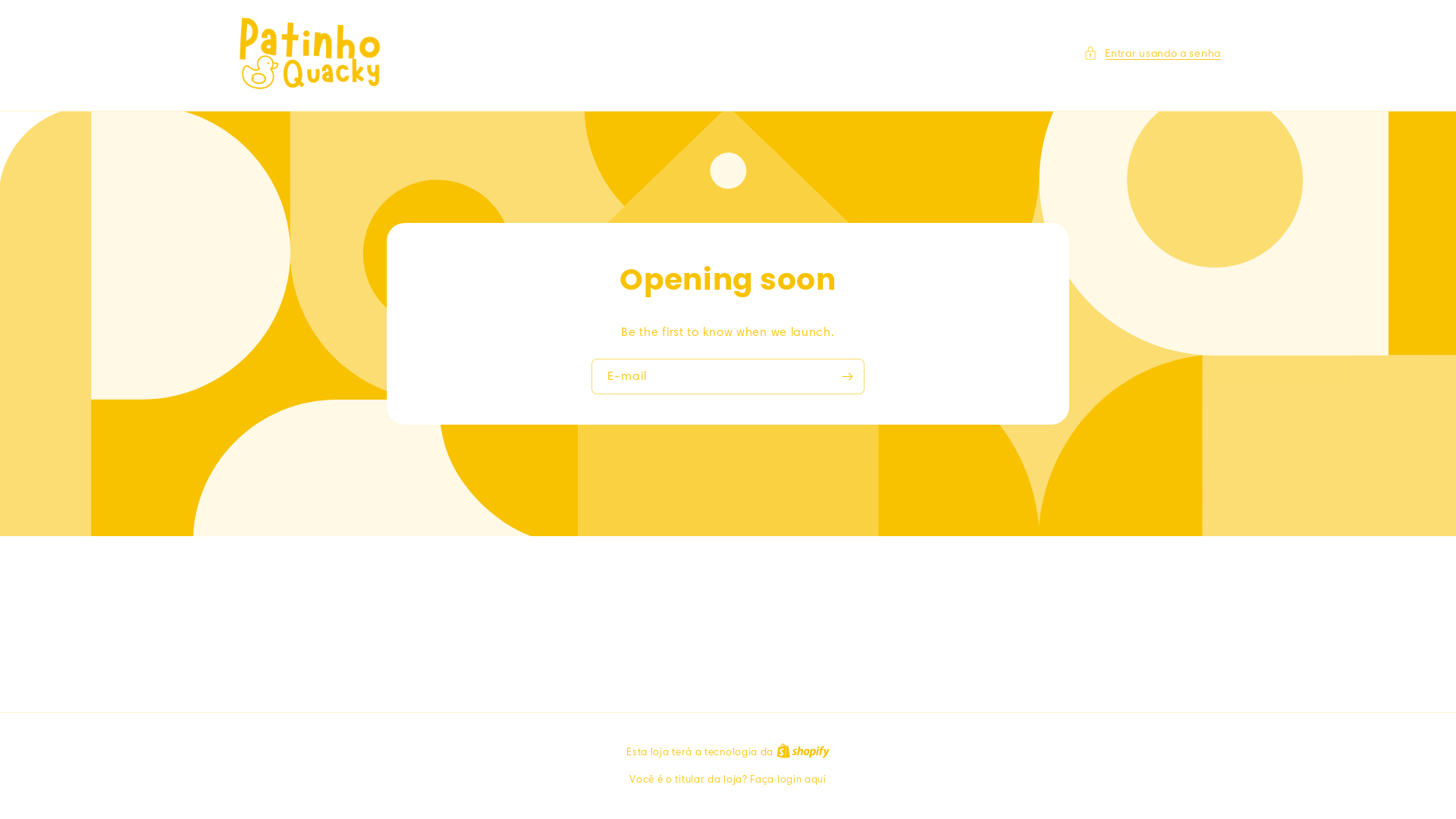 website screenshot of https://patinhoquacky.com.br/