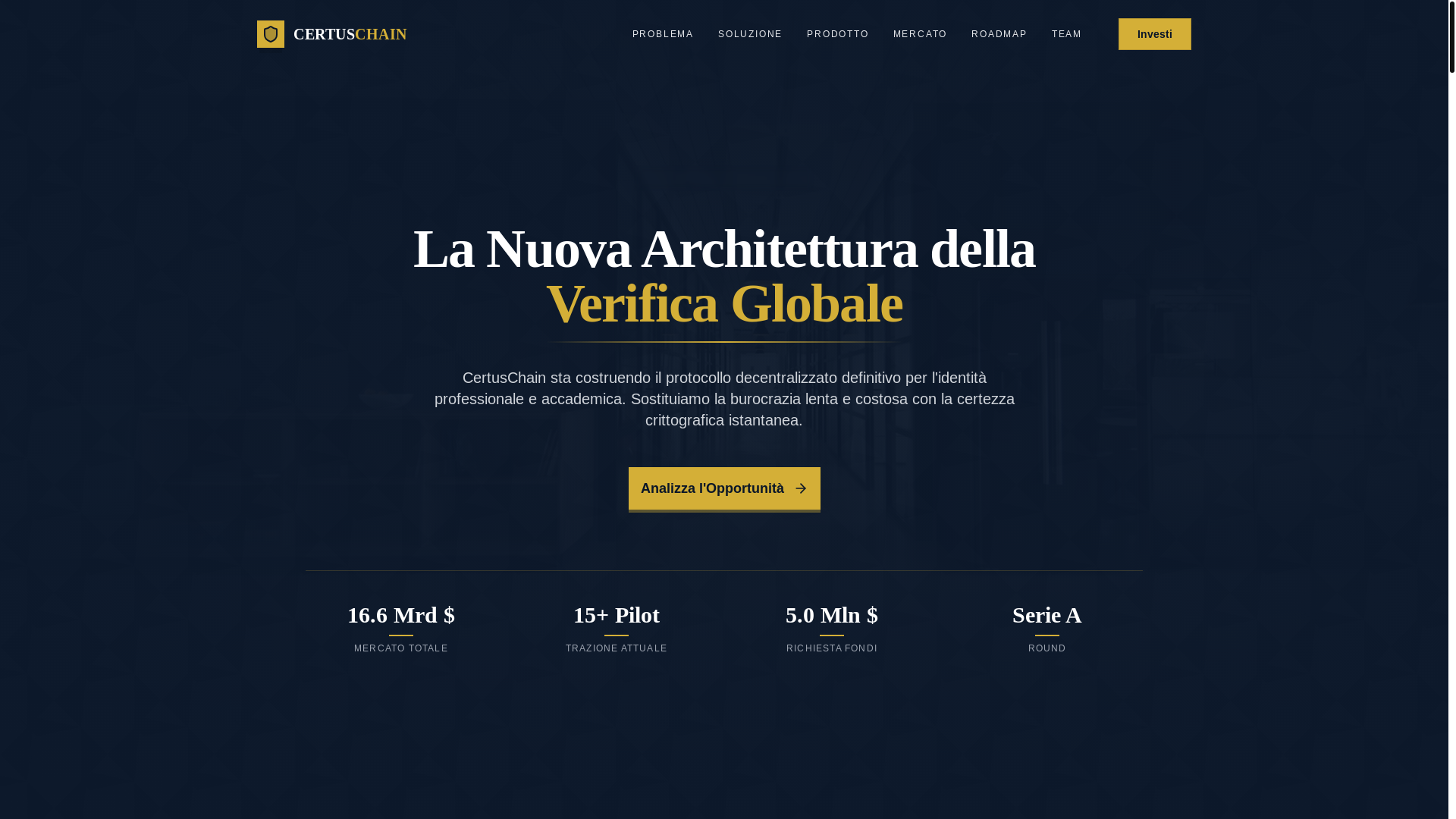 website screenshot of https://certuschain.com/