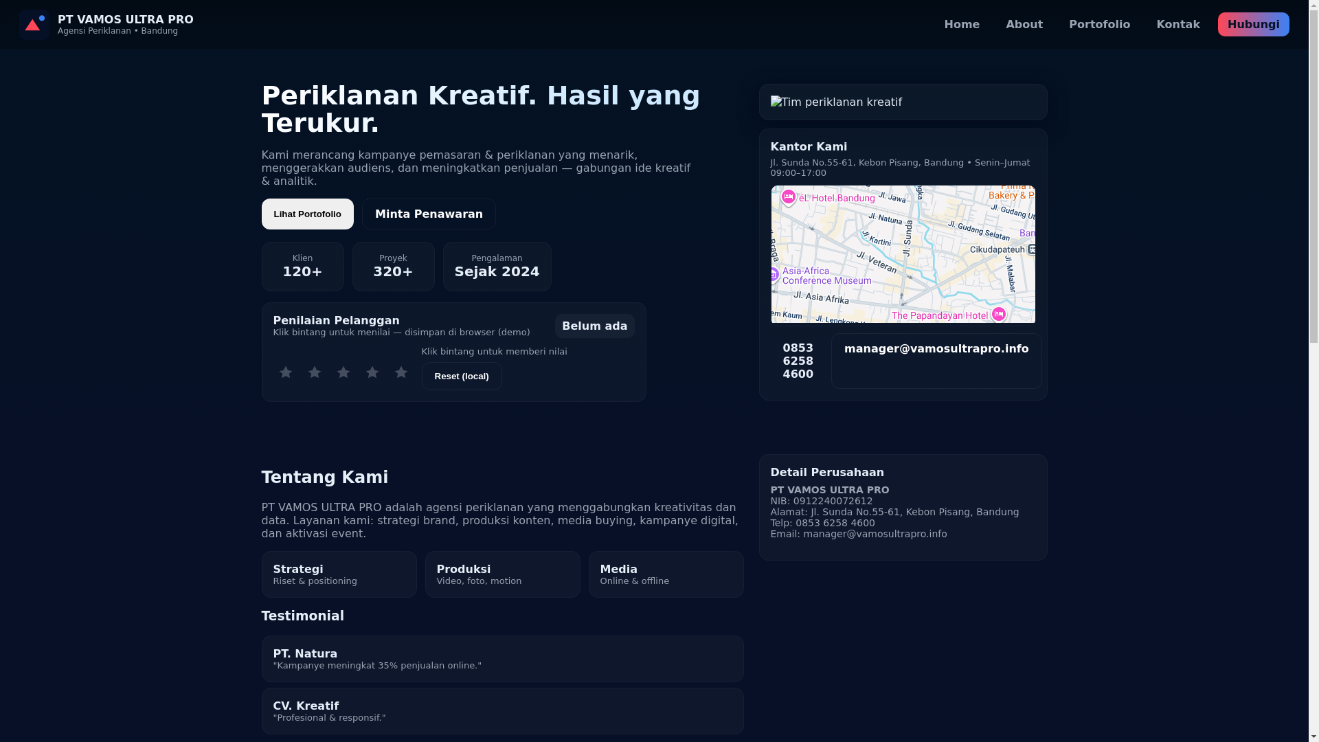 website screenshot of https://vamosultrapro.site/
