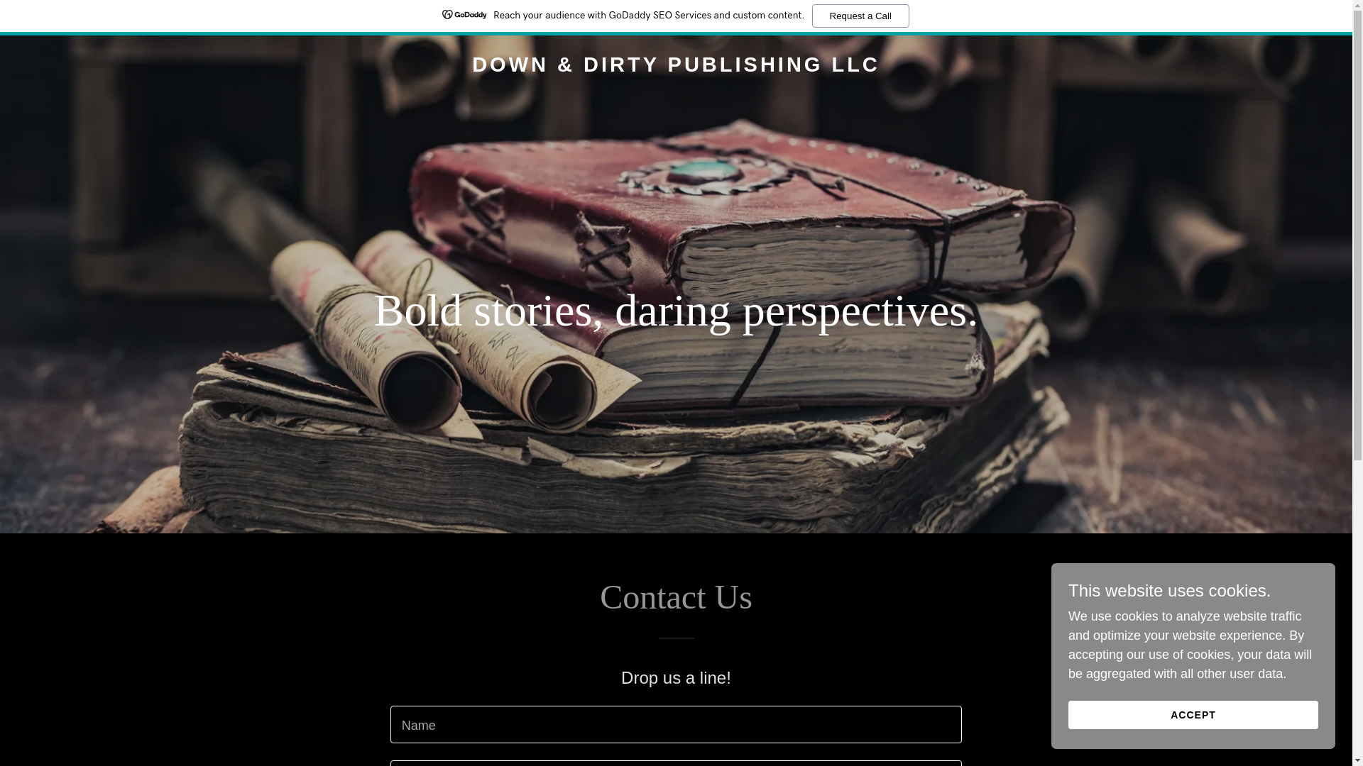 website screenshot of https://downanddirtypublishing.net/