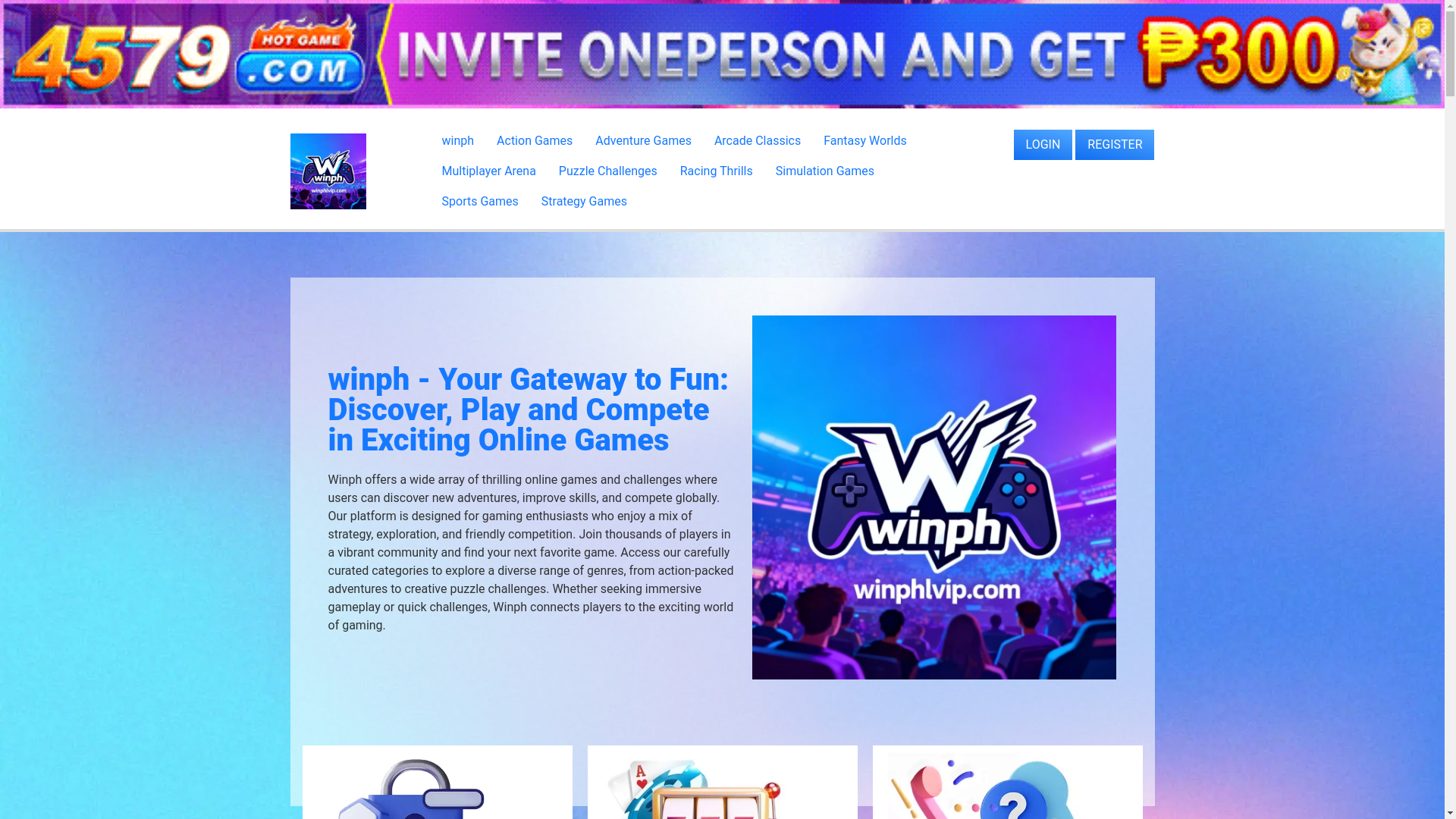 website screenshot of https://winphlvip.com/