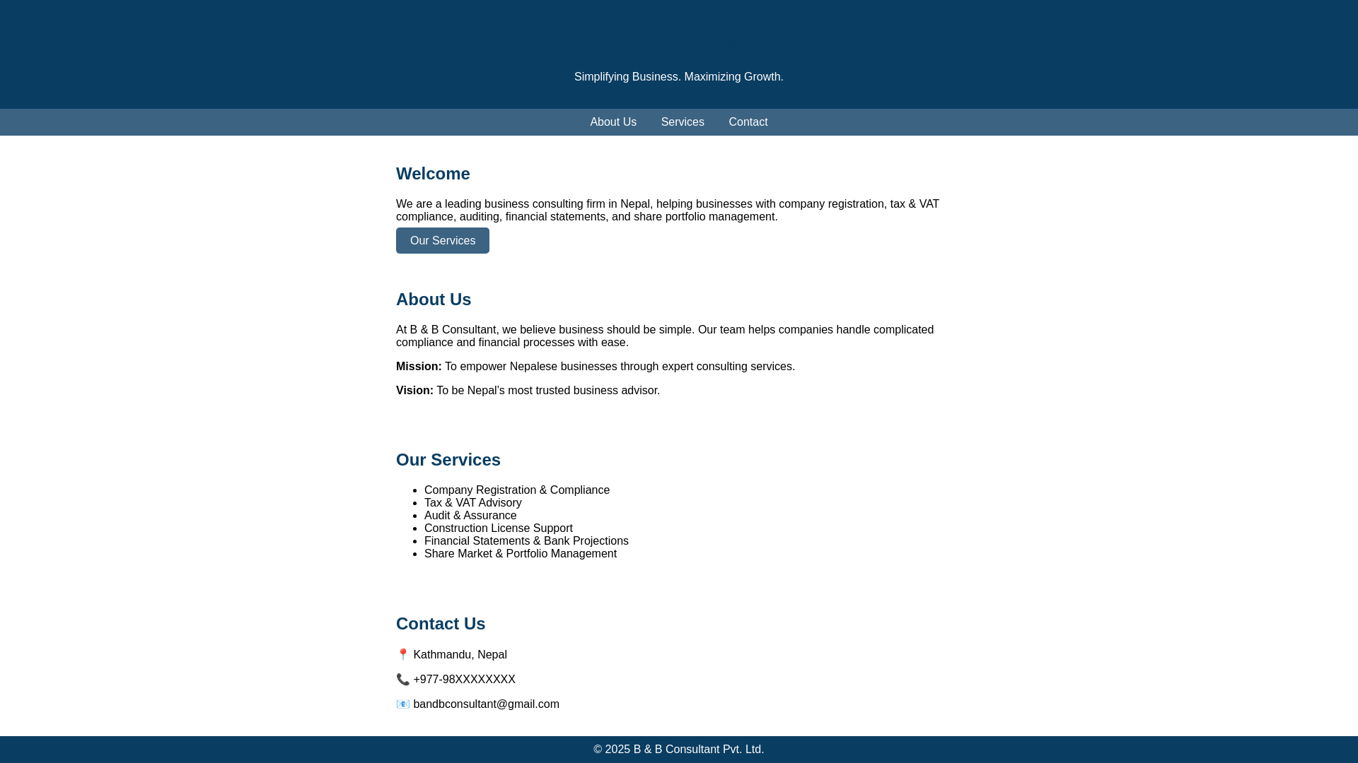 website screenshot of https://bbconsultant-website.pages.dev/