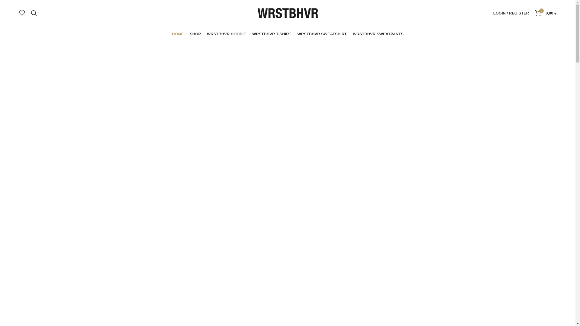 website screenshot of https://wrstbhvrhoodiestore.de/