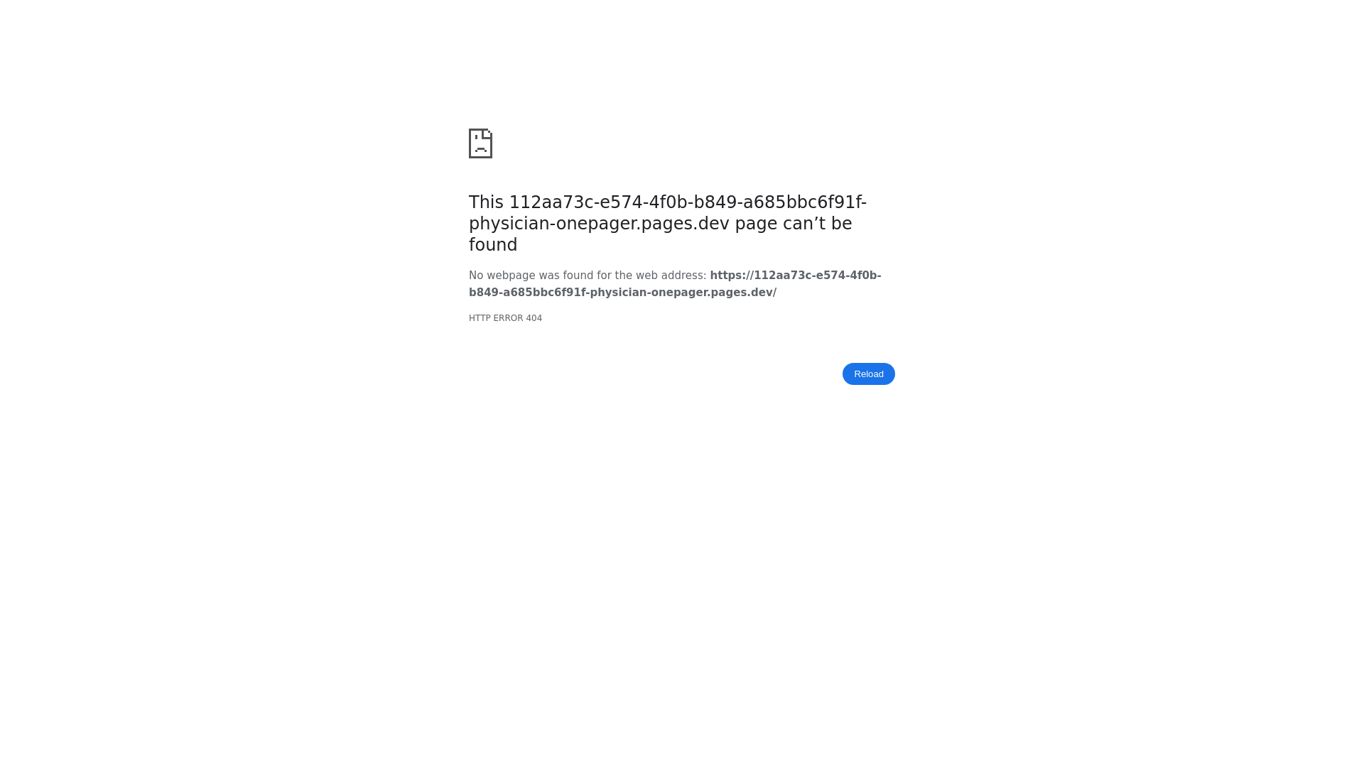 website screenshot of https://112aa73c-e574-4f0b-b849-a685bbc6f91f-physician-onepager.pages.dev/