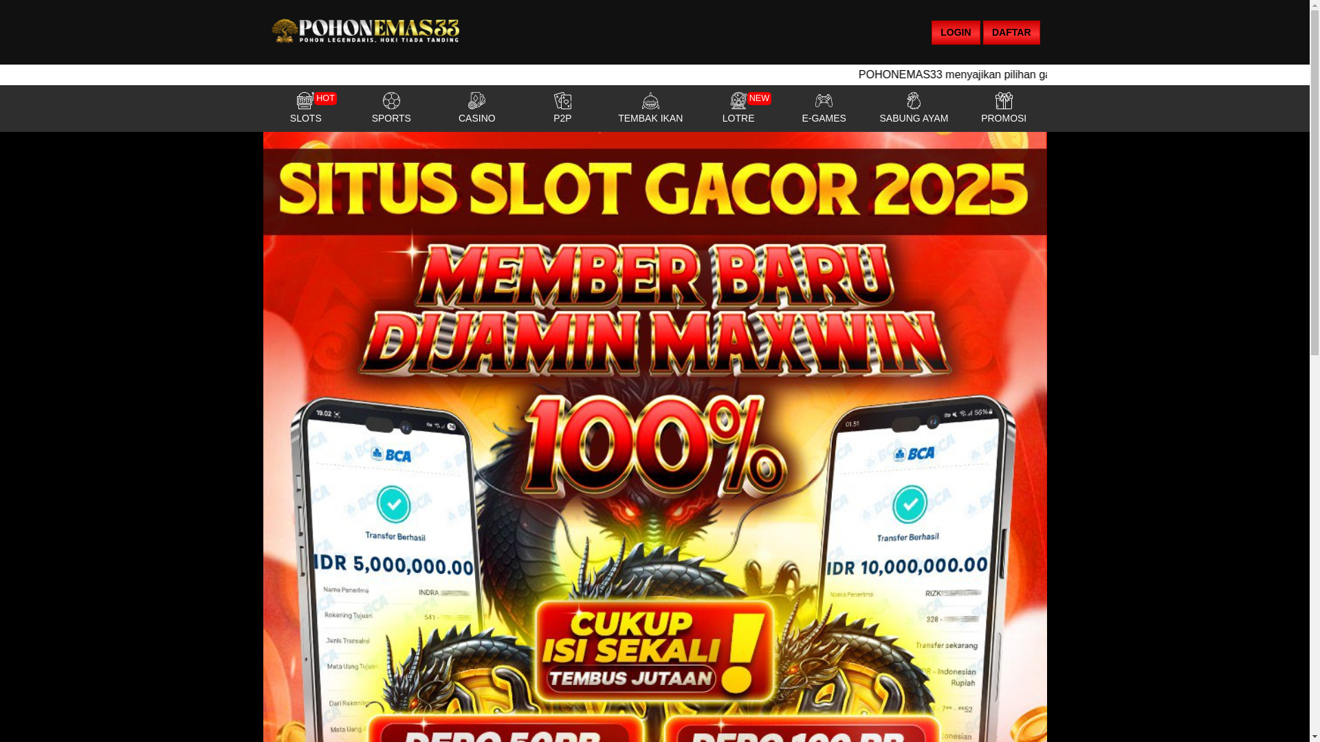 website screenshot of https://pohonemas33maxwin.online/