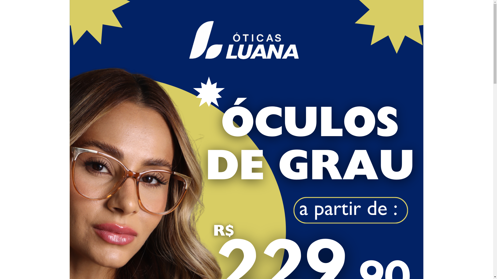 website screenshot of https://oticasluana.com/