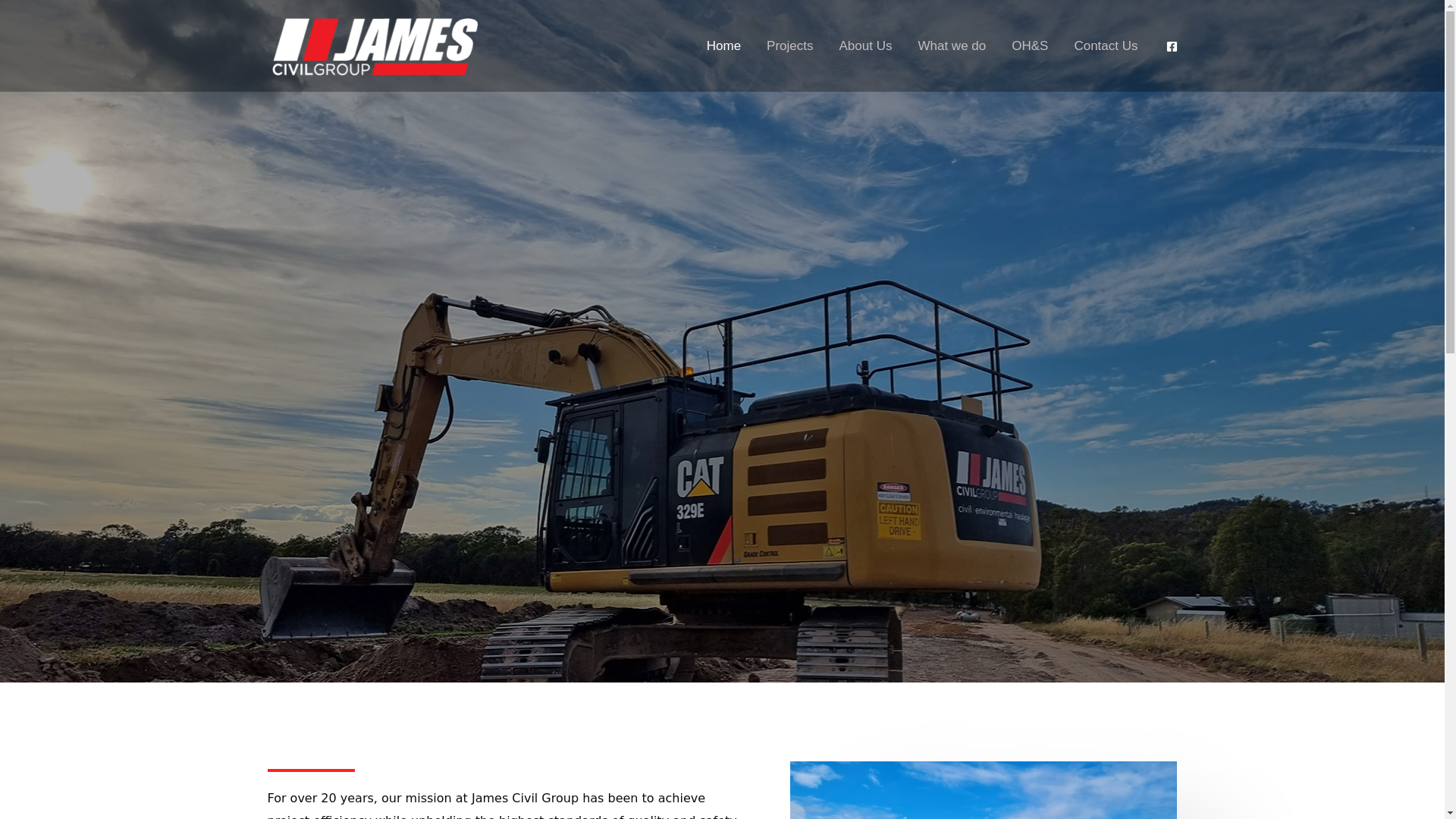 website screenshot of https://jamescivilgroup.online/