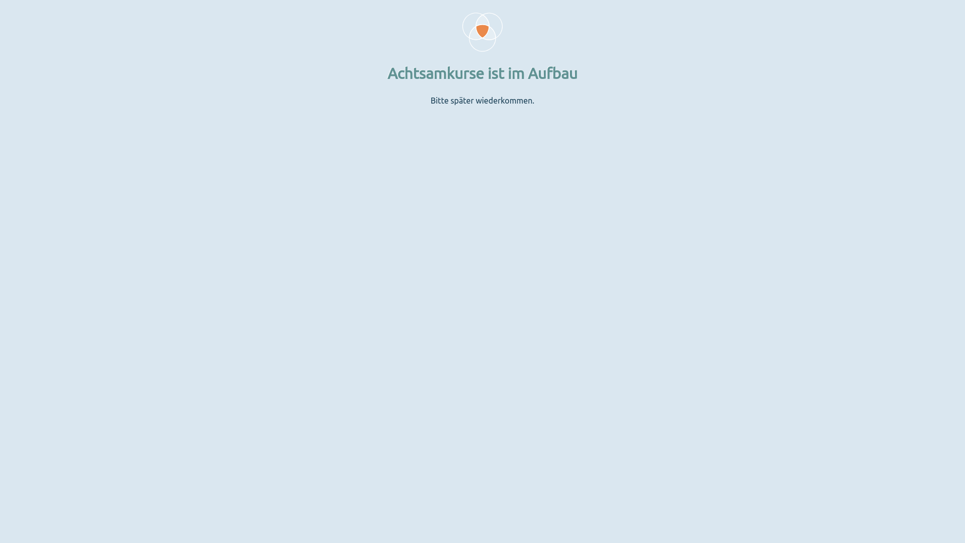website screenshot of https://achtsamkurse.de/