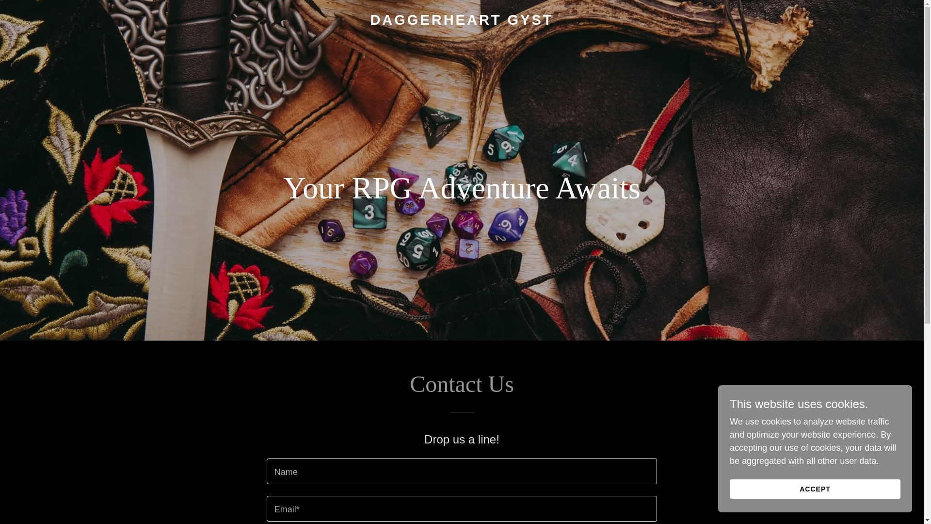 website screenshot of https://daggerheartgyst.com/