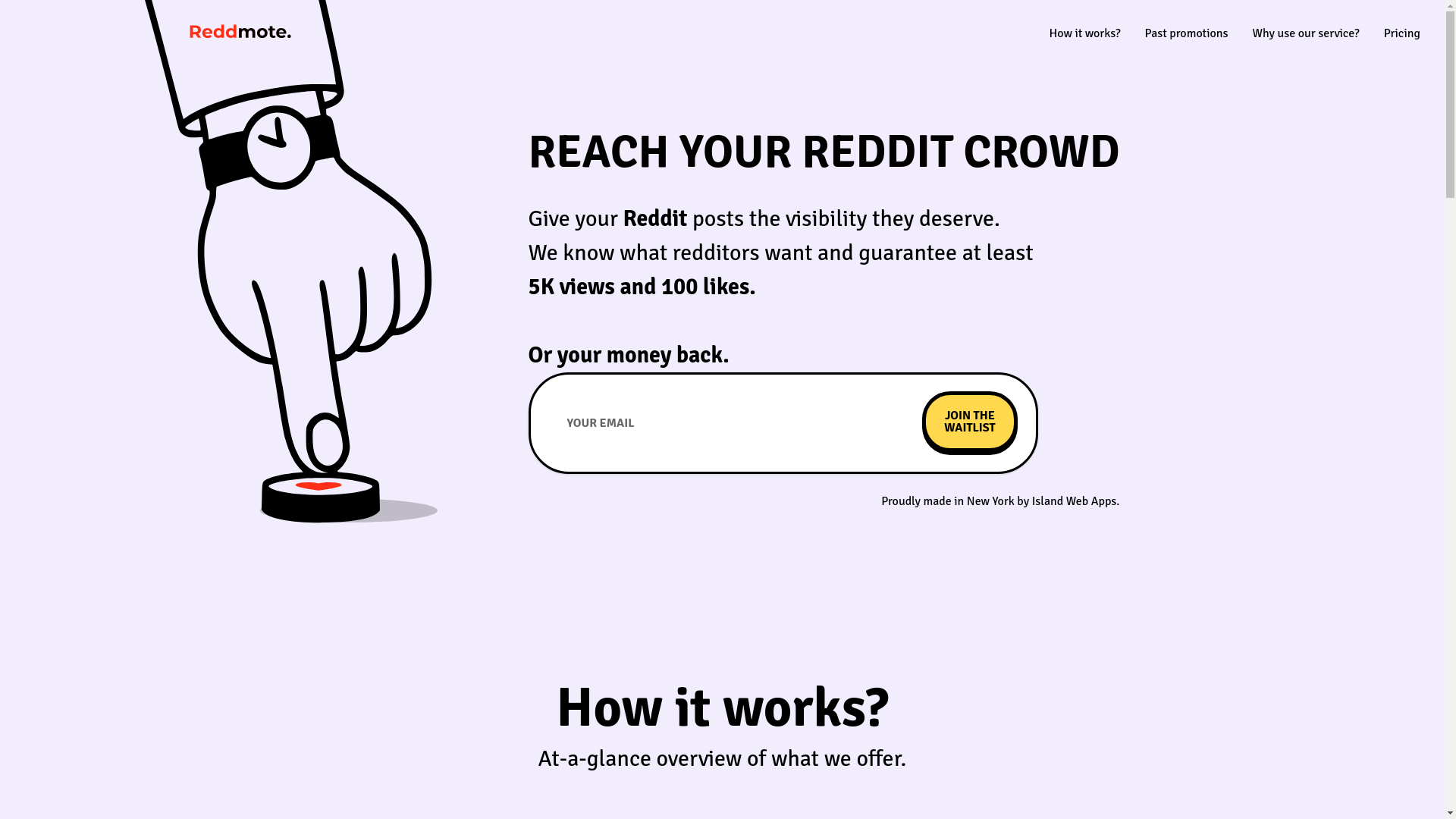 website screenshot of https://reddmote.com/