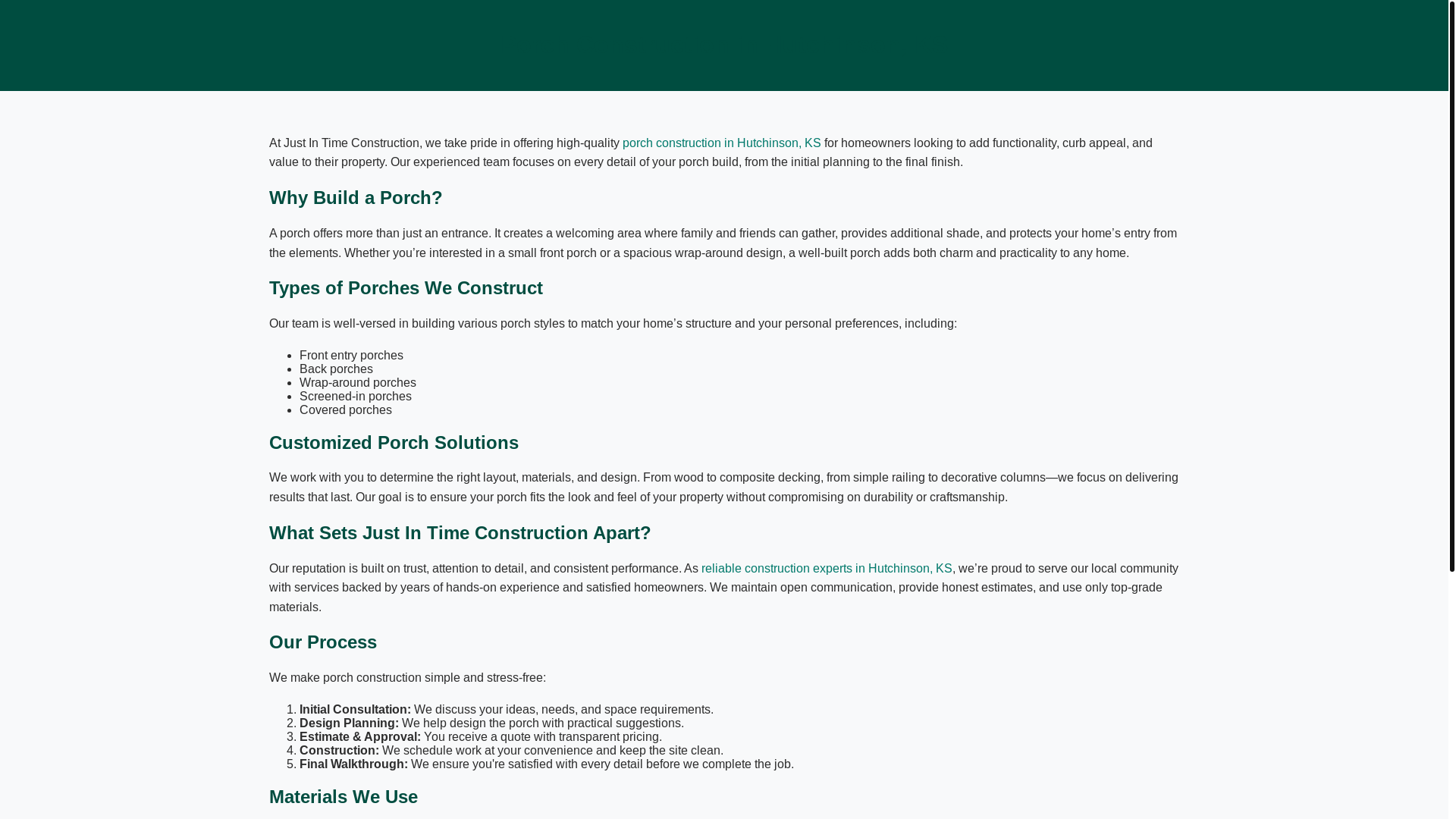 website screenshot of https://porch-construction-hutchinson-ks.pages.dev/