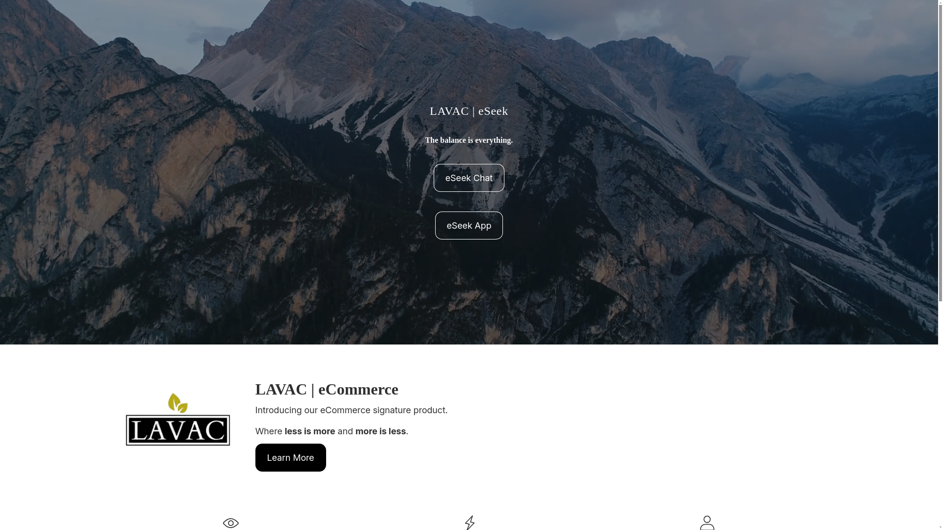 website screenshot of https://lavaceseek.co/