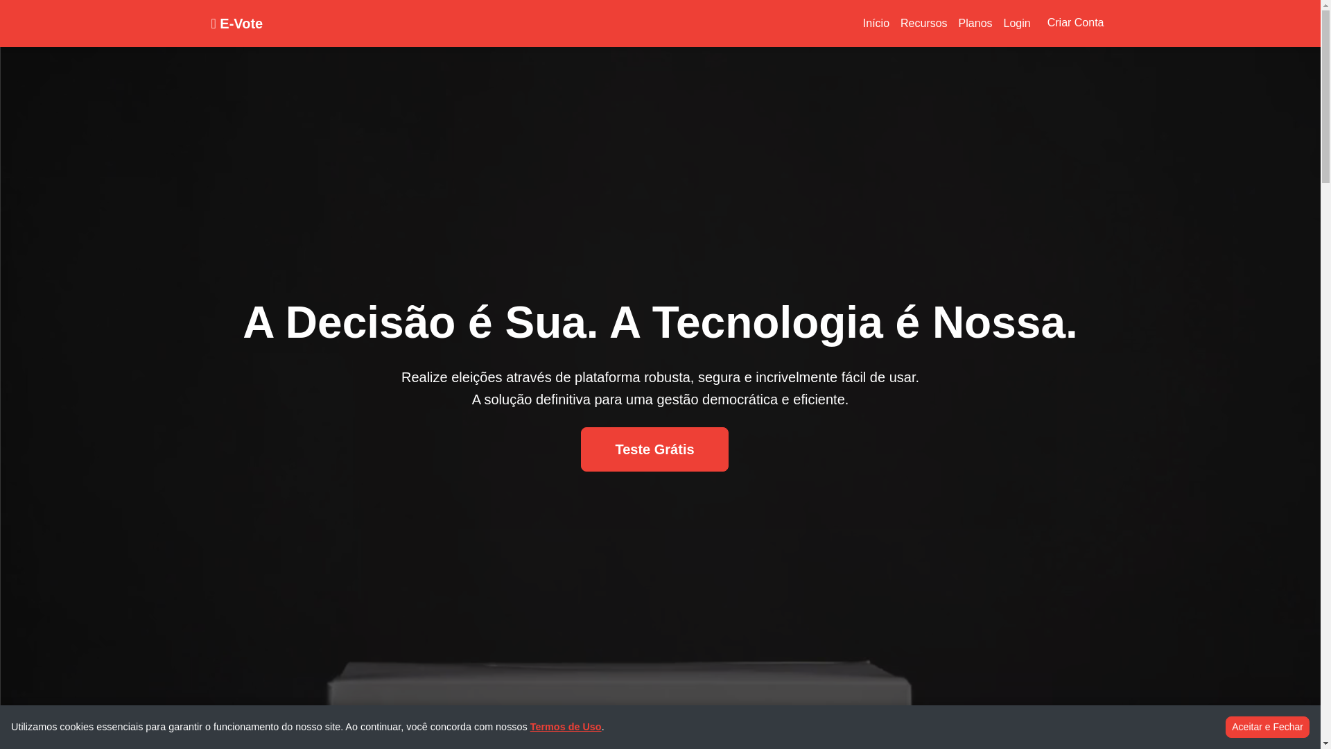 website screenshot of https://votefacil.net/