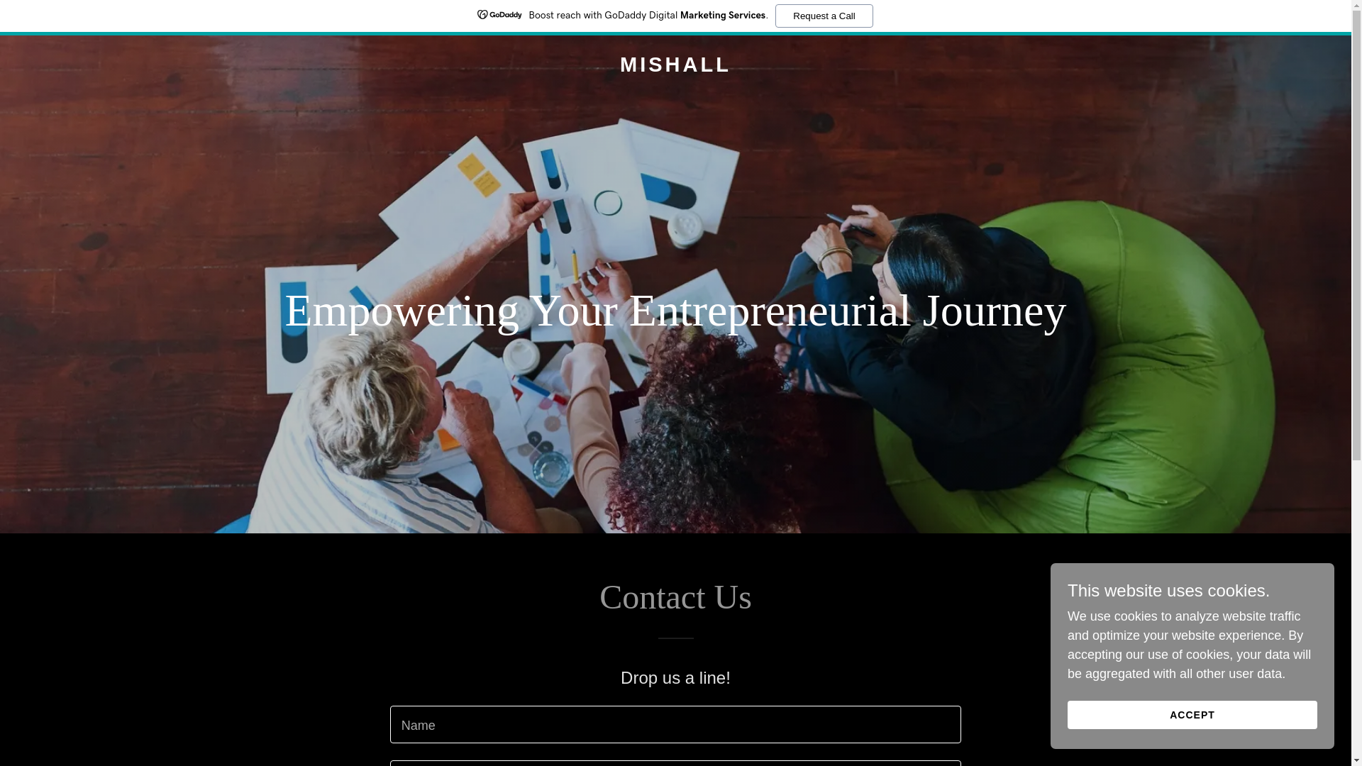 website screenshot of https://mishall.ltd/