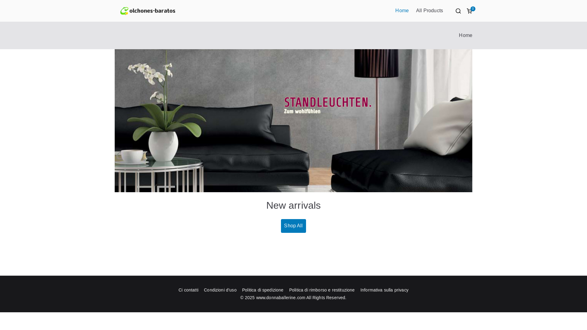 website screenshot of https://donnaballerine.com/