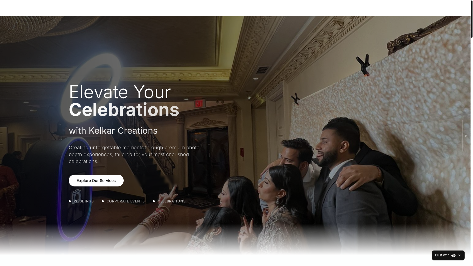 website screenshot of https://kelkarcreations.ca/