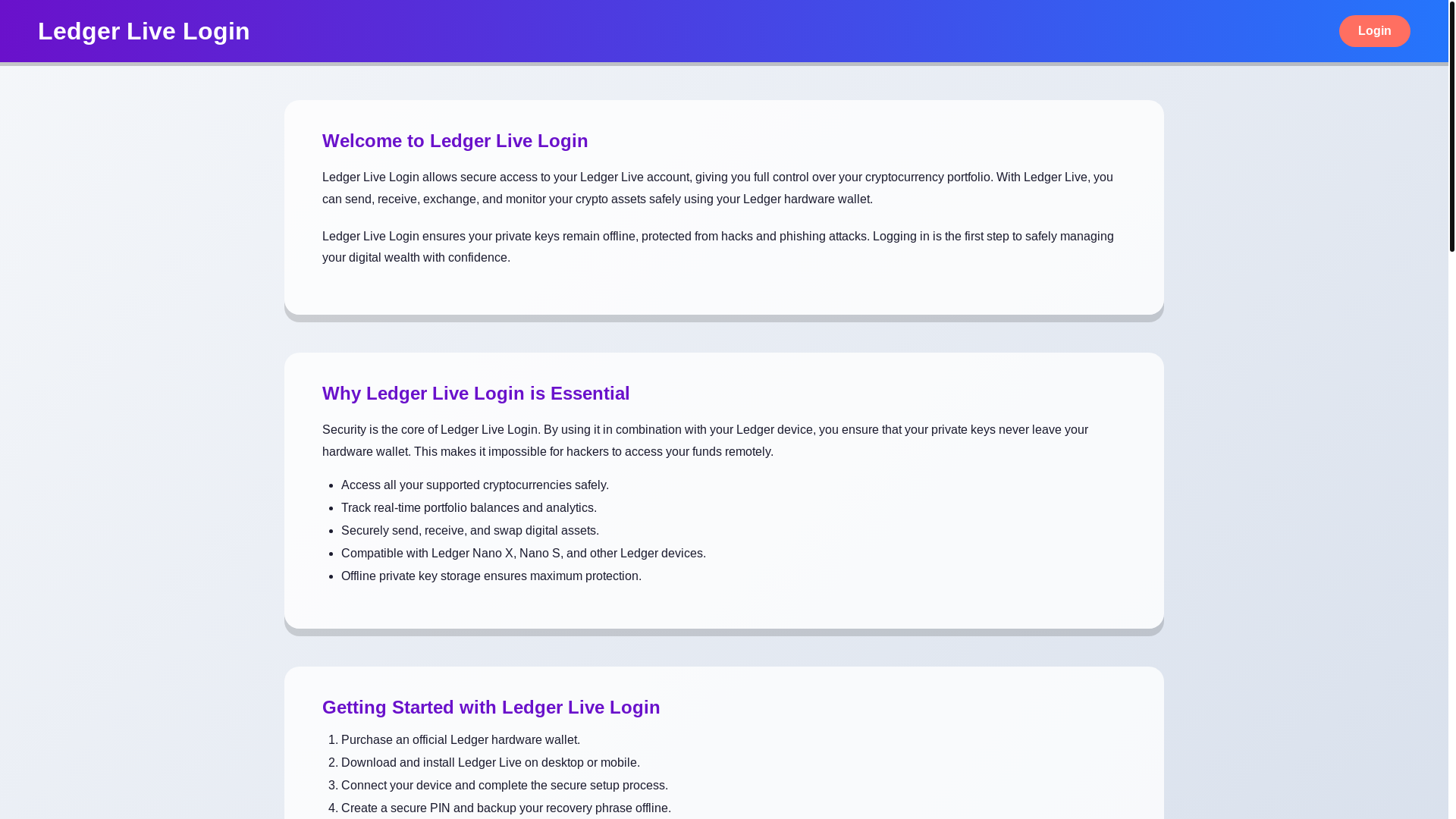 website screenshot of https://started-ledgr-live-en.pages.dev/
