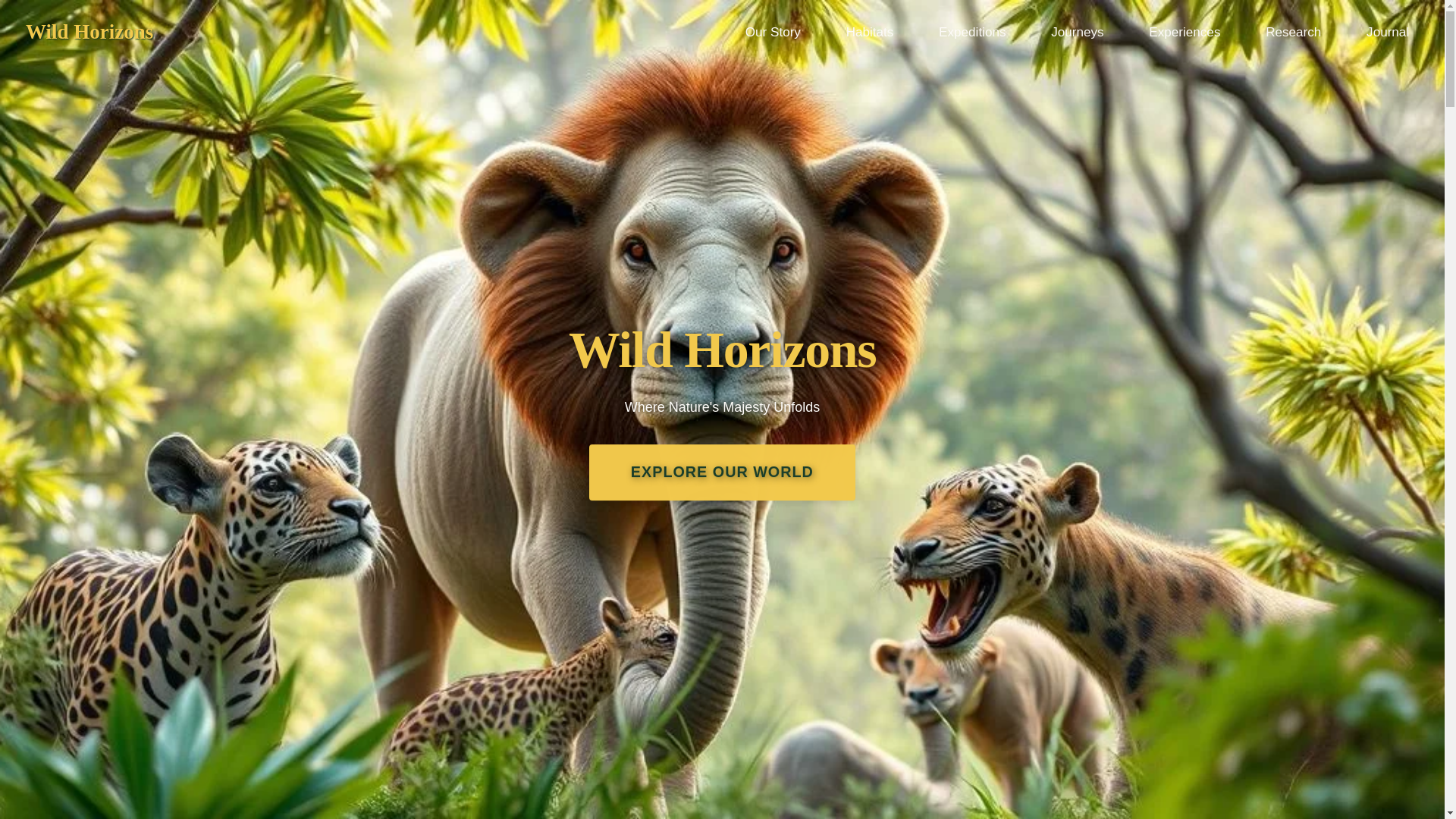 website screenshot of https://wildhorizons.pages.dev/