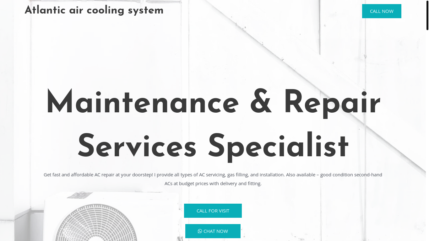 website screenshot of https://atlanticaircoolingsystem.xyz/