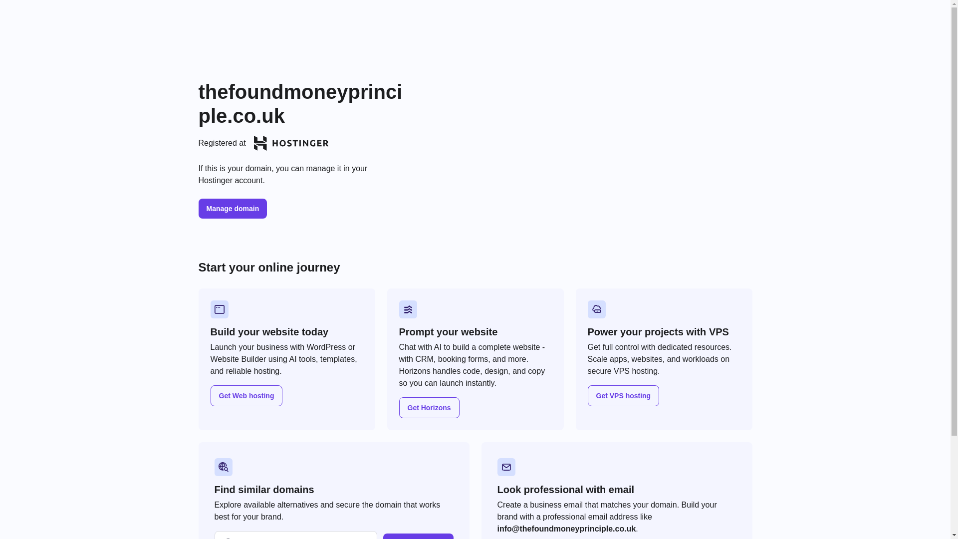 website screenshot of https://thefoundmoneyprinciple.co.uk/