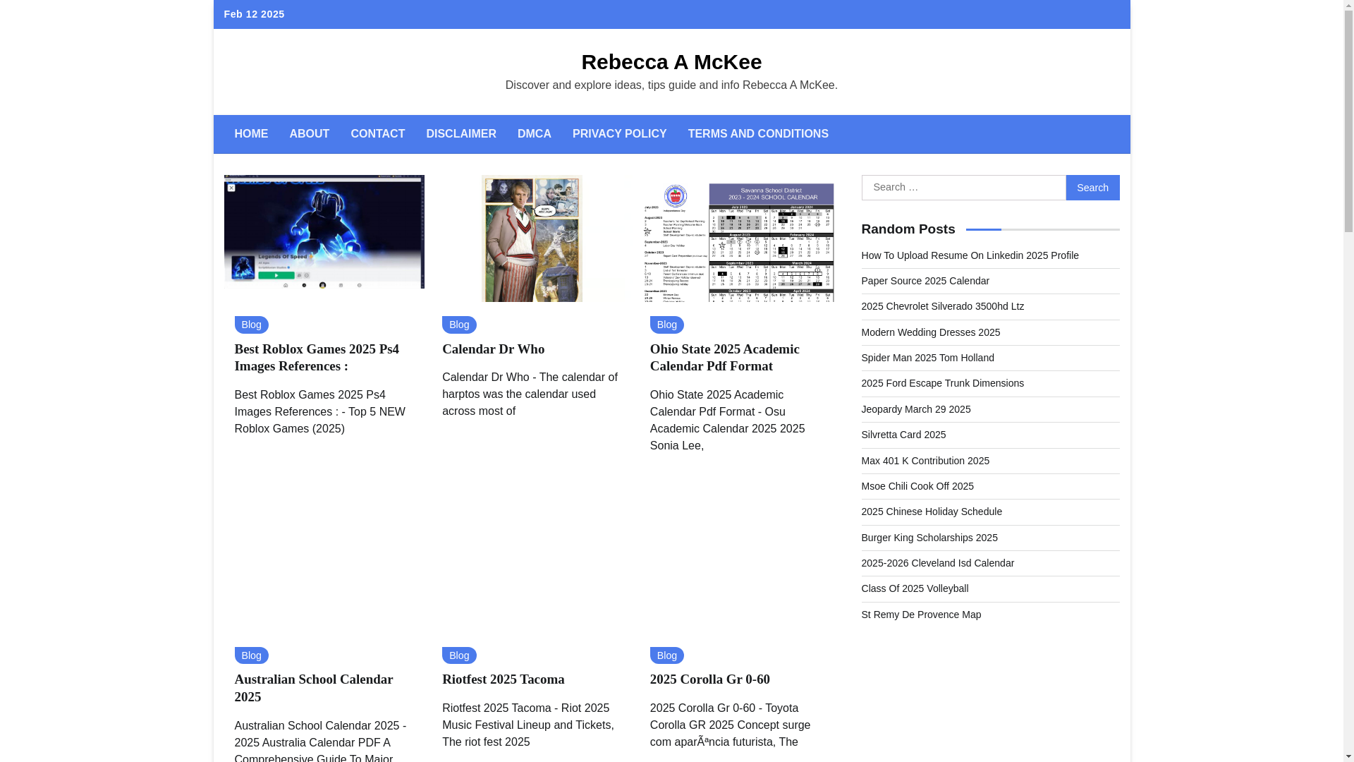 website screenshot of https://rebeccaamckees.pages.dev/